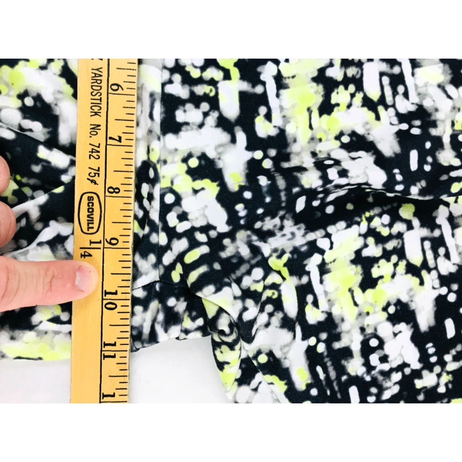 Vintage Balance Collection Pants Women’s Medium Black White Neon Yellow Capri Active Pants Casual Size 32" / US 10 / IT 46 - 4 Thumbnail