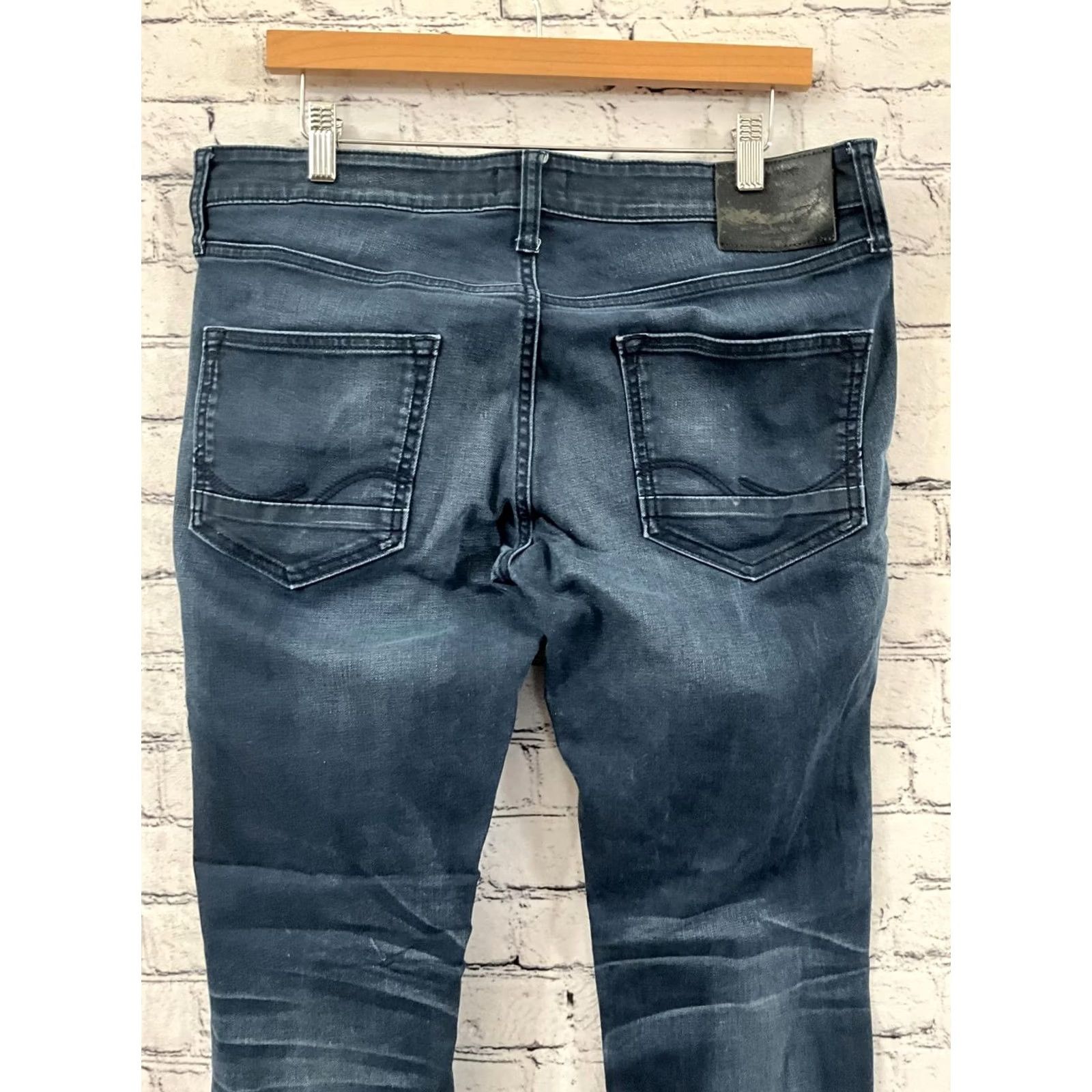 Jack & Jones VINTAGE Jack & Jones Skinny Fit Jeans 36x34 Denim Blue Men Regular 36 34 Jeans Mens Skinny Comfort Casual Solid 90s? Size US 36 / EU 52 - 7 Thumbnail