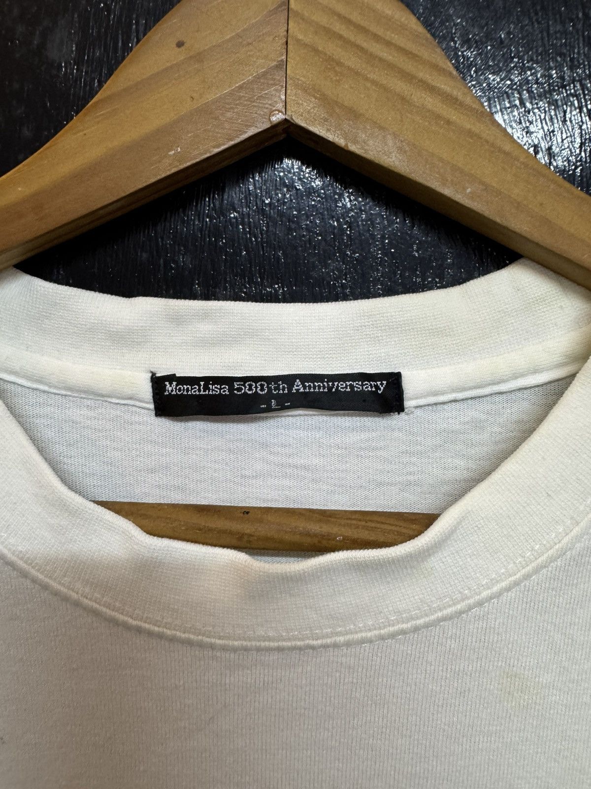 Vintage Monalisa 500th Anniversary white tee Size US L / EU 52-54 / 3 - 4 Thumbnail