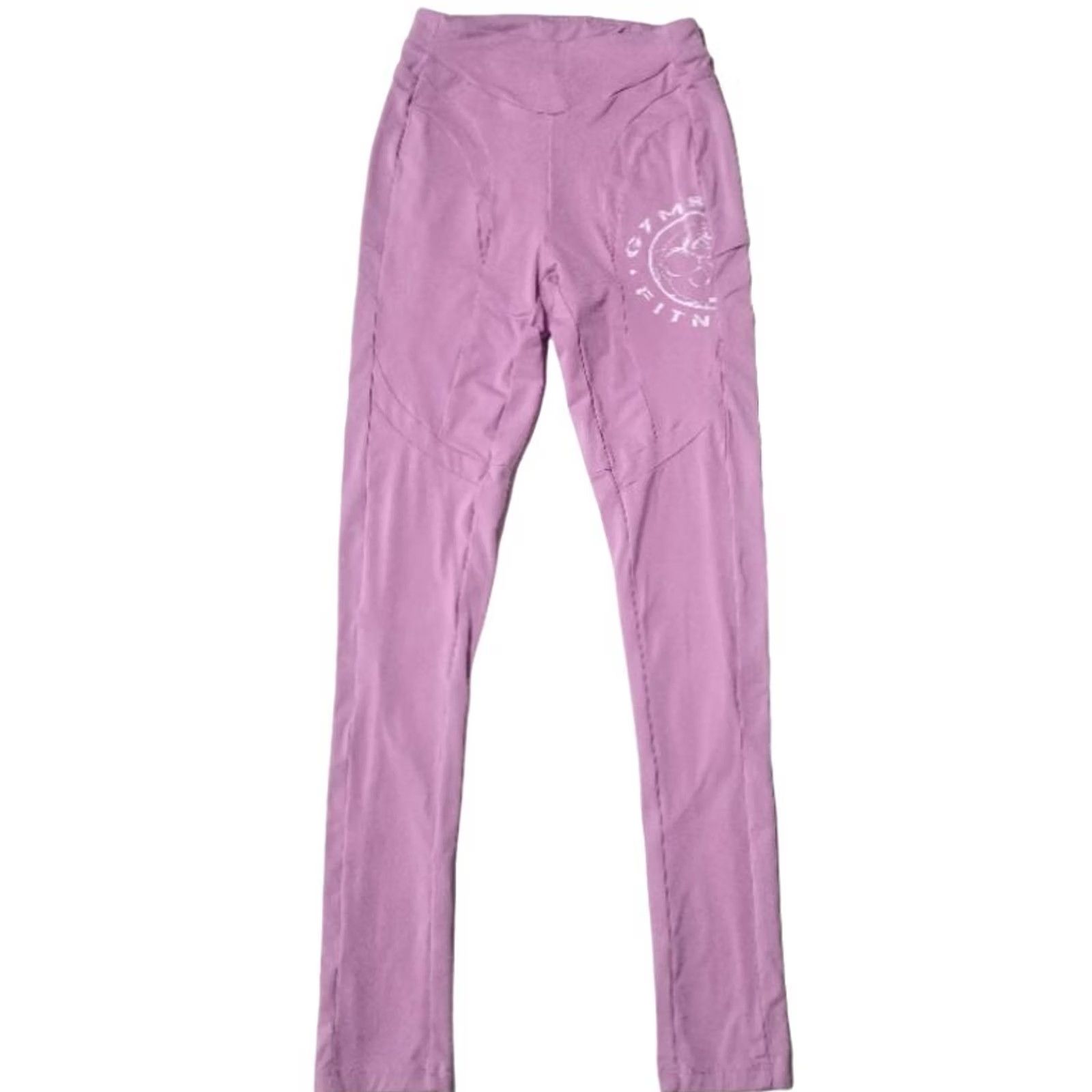 Gymshark Gymshark Leggings S Womens Pink Logo Nylon Elastane Pull On Inseam 26 Activewear Moisture Management Size 28" / US 6 / IT 42 - 2 Thumbnail