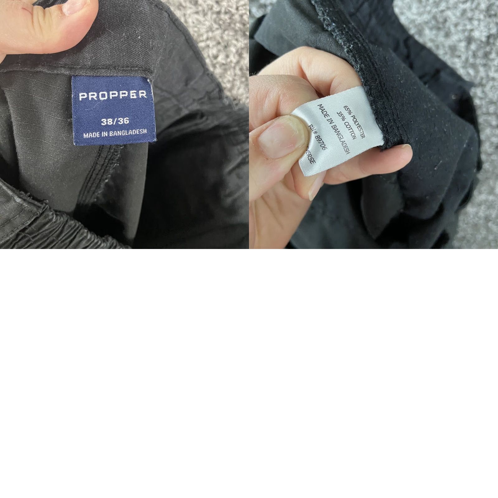 Propper Proper Black Cargo Pants Mens 34x31 Size US 34 / EU 50 - 8 Thumbnail