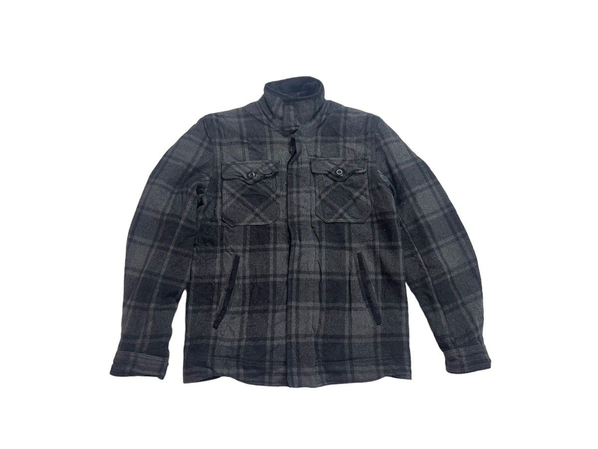 image of French Connection Wool Jacket Streetwear in Grey, Men's (Size Medium)