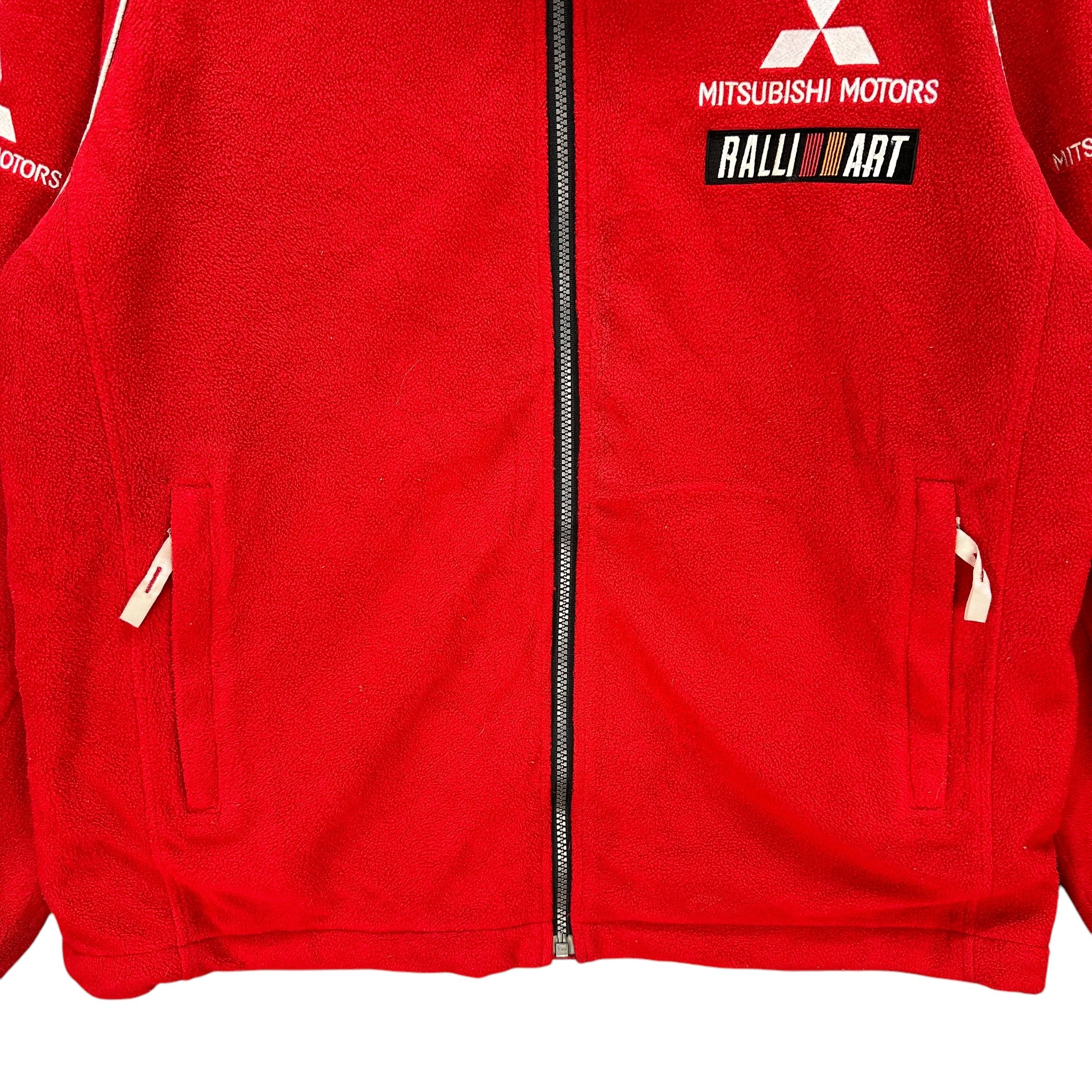 Vintage Vintage 90's MITSUBISHI RALLI ART Fleece Jacket #A71-1732 Size US L / EU 52-54 / 3 - 4 Thumbnail