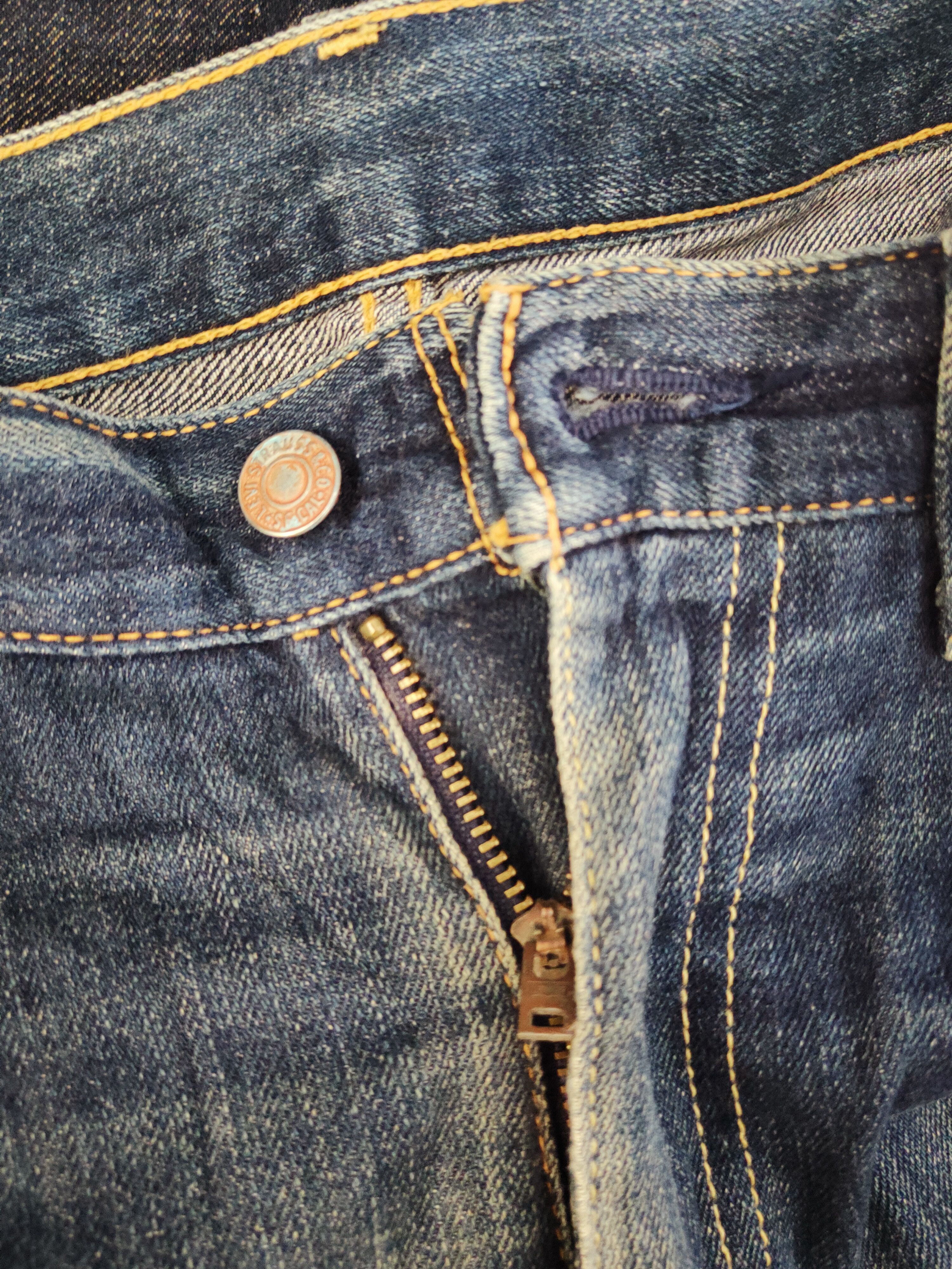 Levi's 505 Levi's Dark Blue Distressed Ripped Jeans #S2672 Size US 32 / EU 48 - 16 Thumbnail