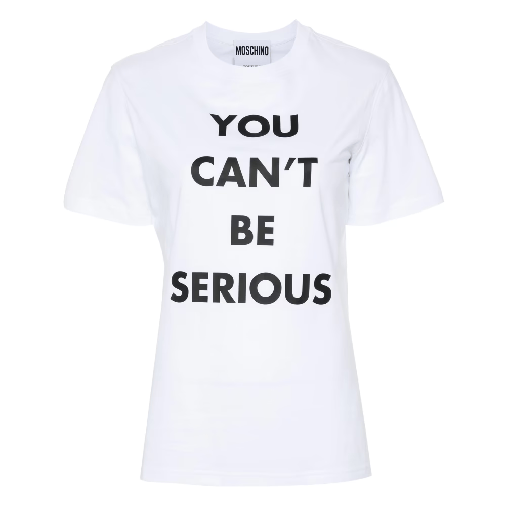 Moschino o1s22i1n0824 Crew Neck Short Sleeve T-Shirt in White Size XS / US 0-2 / IT 36-38 - 1 Thumbnail