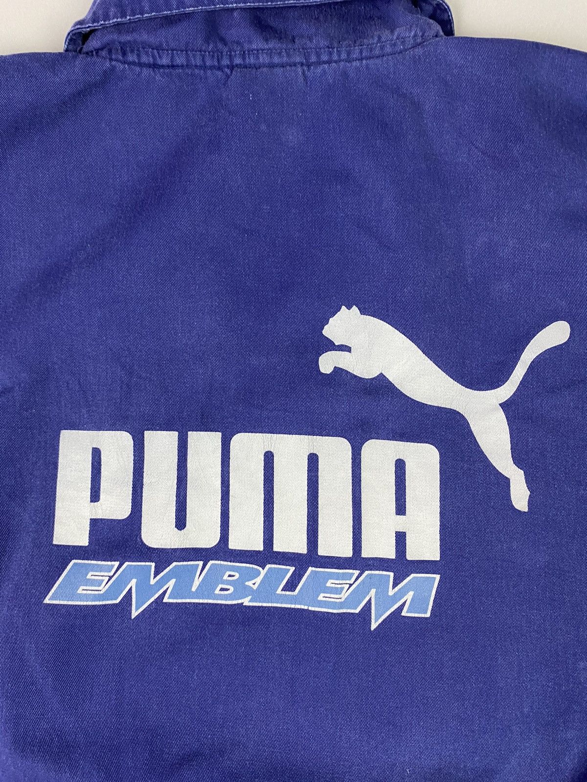 Puma × Vintage Vintage Puma Pullover Blue Y2K 80-90s - Rare Oversized Fit Size US L / EU 52-54 / 3 - 12 Thumbnail
