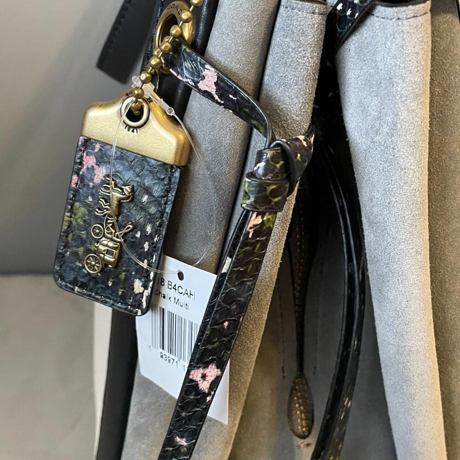 Coach coach Harmony Hobo In Colorblock Snakeskin Size ONE SIZE - 6 Thumbnail