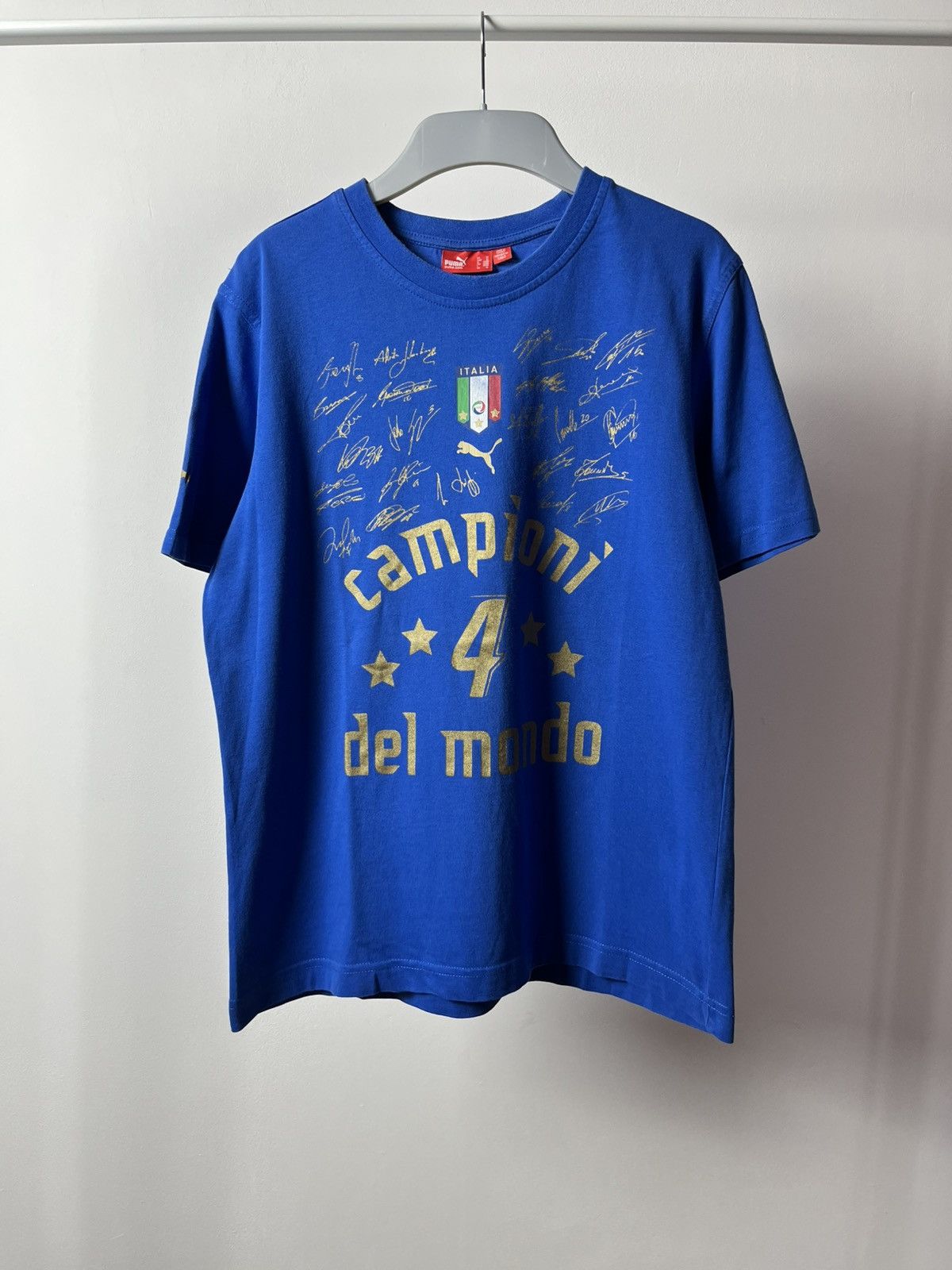 Puma × Vintage Puma Italy 2006 World Cup Champions T-Shirt Football Jersey Size US M / EU 48-50 / 2 - 1 Thumbnail
