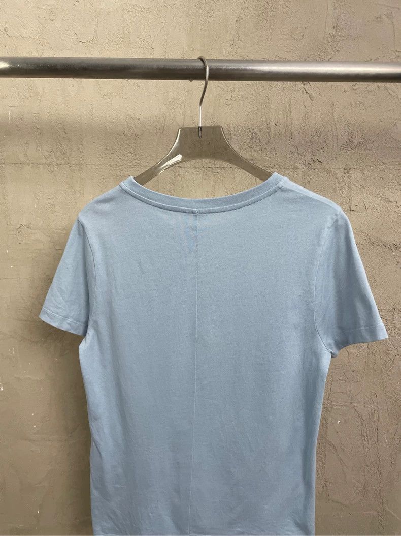 Loewe LOEWE Baby blue embroidered logo irregular bottom short sl Size XS / US 0-2 / IT 36-38 - 4 Thumbnail