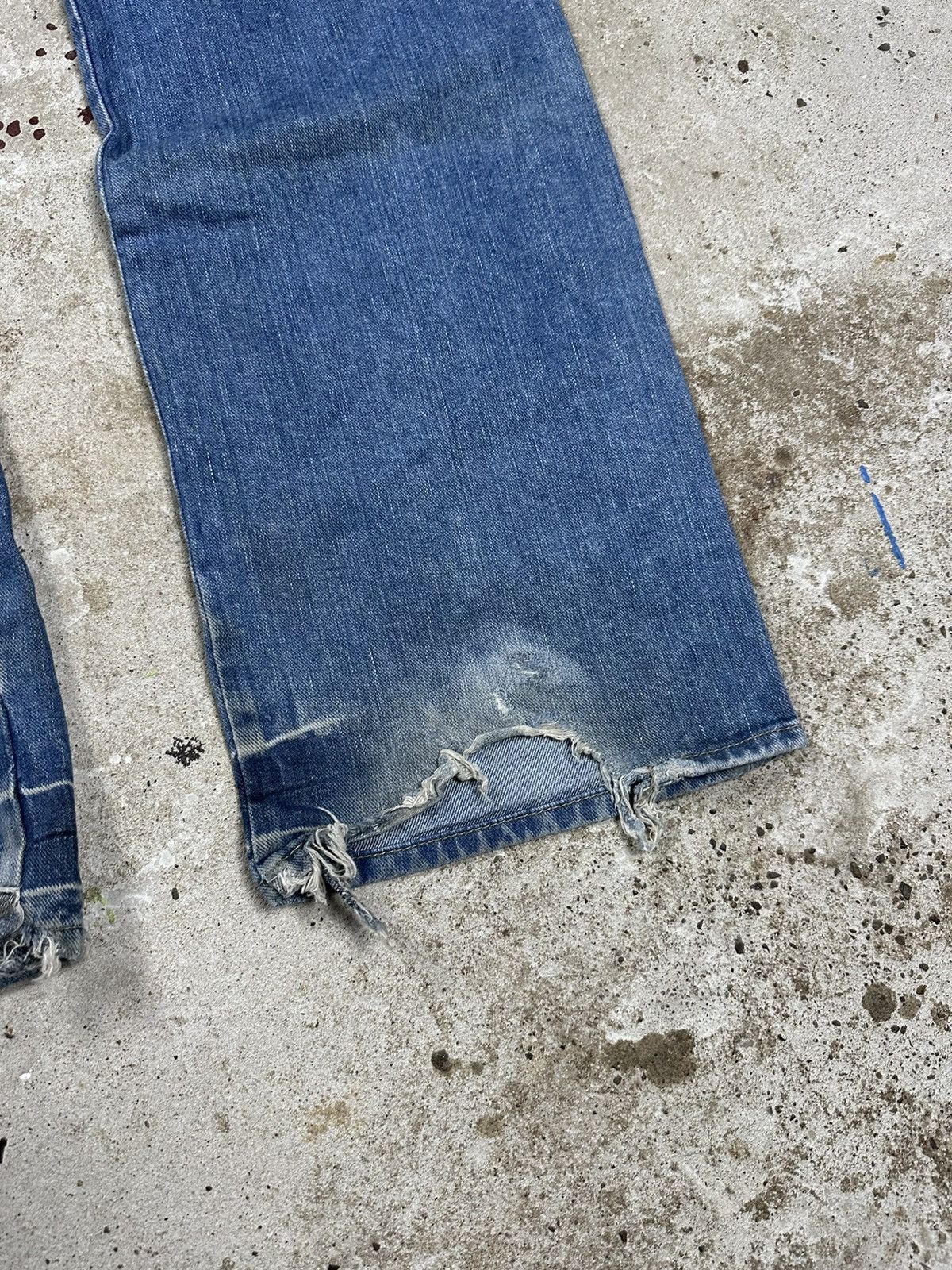 Japanese Brand × Vintage Vintage Y2K Distressed Baggy Denim Pants Jeans Washed Size US 34 / EU 50 - 12 Thumbnail