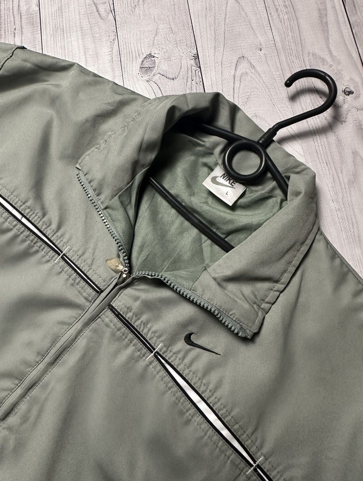 Nike × Vintage Vintage Nike track suit logo green rare size L drill pants Size US L / EU 52-54 / 3 - 10 Thumbnail