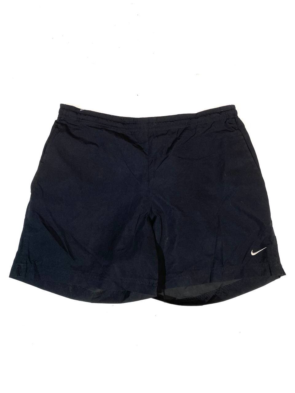 Nike × Vintage Nike Vintage Y2K Full Black Shorts Size US 33 - 1 Thumbnail
