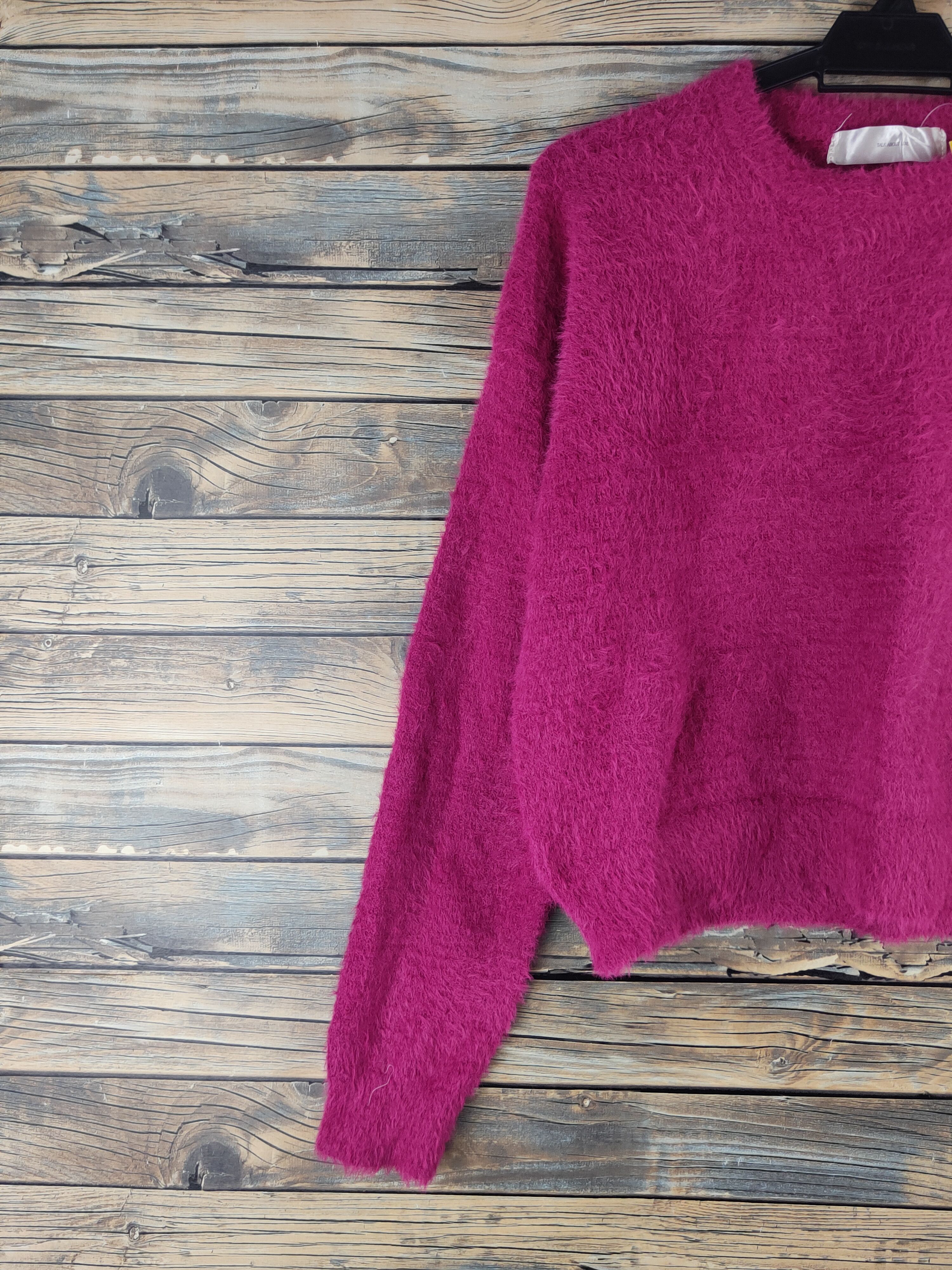 Japanese Brand DLL Talk About Love fur mohair shaggy knitwear #46-518 Size M / US 6-8 / IT 42-44 - 3 Thumbnail