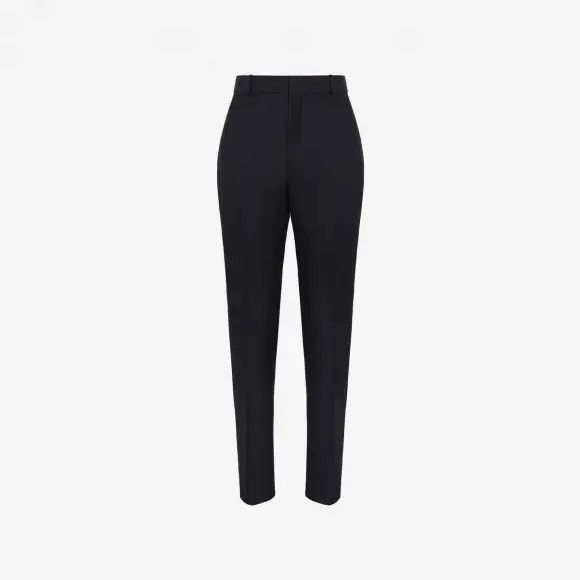 Alexander McQueen o1w1db10925 Tailored Cigarette Trousers in Black Size US 34 / EU 50 - 1 Preview