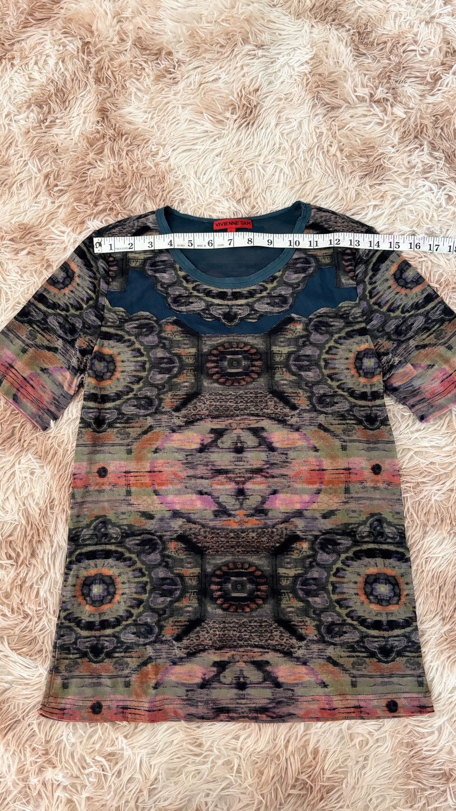 Vintage × Vivienne Tam Vivienne tam Archival All over print mesh top Size S / US 4 / IT 40 - 4 Thumbnail