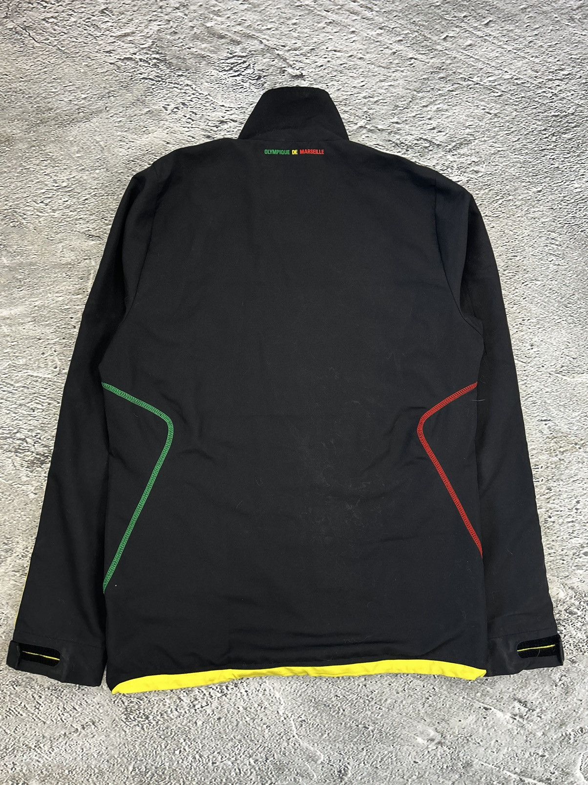 Adidas × Vintage Olympique Marseille Adidas track jacket Rasta vintage black Size US S / EU 44-46 / 1 - 6 Thumbnail