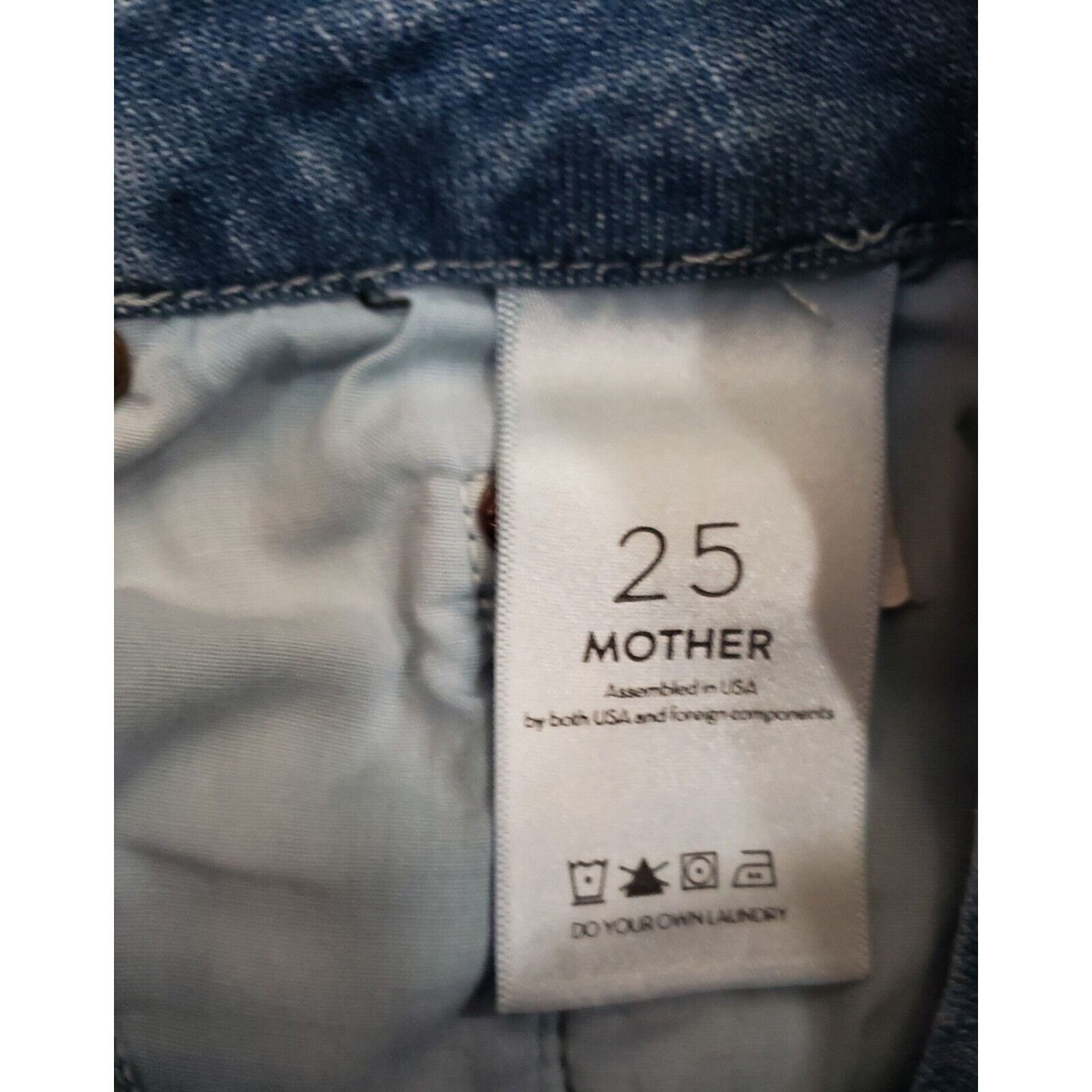 MOTHER MOTHER One Smart Cookie High waisted Looker Ankle Fray Size 25" / US 0 / IT 36 - 8 Thumbnail