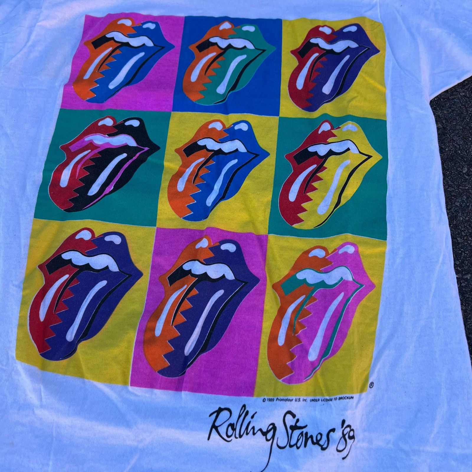 Fruit Of The Loom Vintage 1989 Rolling Stones Tour T-Shirt Art Tongue USA L Size US L / EU 52-54 / 3 - 2 Thumbnail