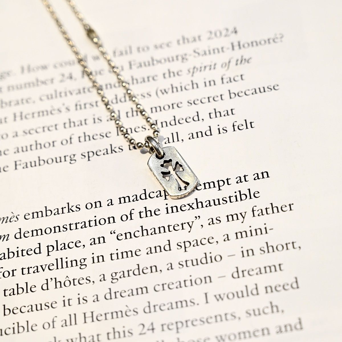 Chrome Hearts CHROME HEARTS DOG CROSS SILVER NECKLACE Size ONE SIZE - 2 Thumbnail