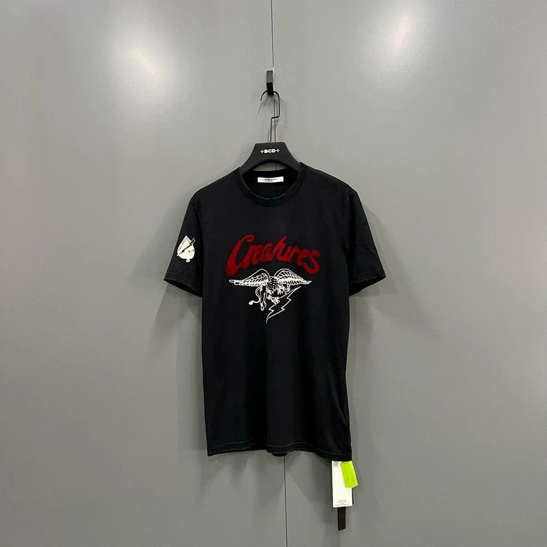 Givenchy Givenchy Black Logo Printed Short Sleeve Size US M / EU 48-50 / 2 - 1 Thumbnail