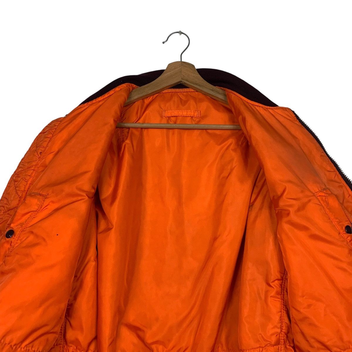 Alpha Industries Vintage Alpha Industries Maroon USAF MA-1 Bomber Made In USA Size US M / EU 48-50 / 2 - 11 Thumbnail