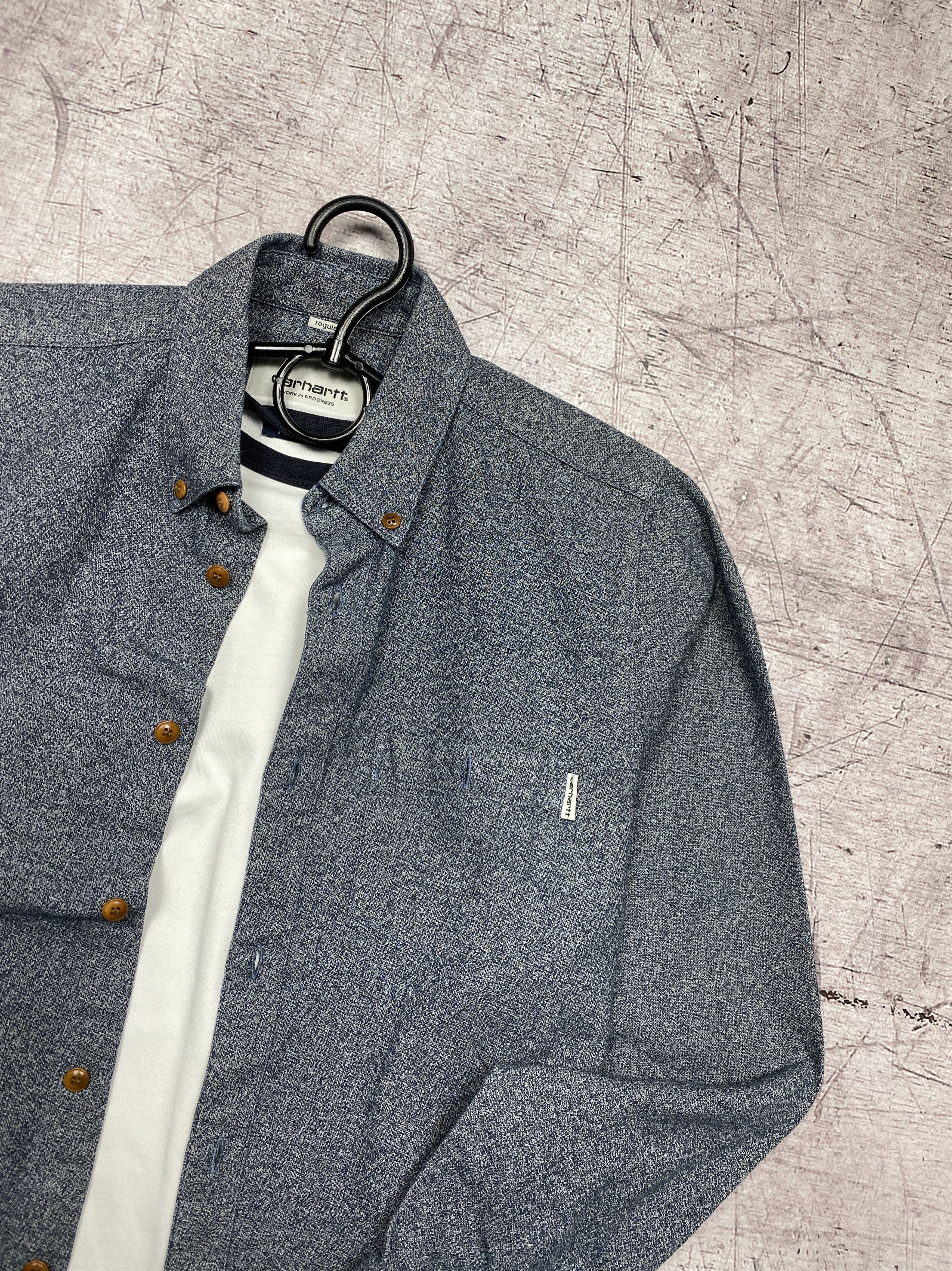 Carhartt × Flannel Carhartt WIP Vintage Mens Flannel Cram Shirt Y2K Size US S / EU 44-46 / 1 - 2 Thumbnail