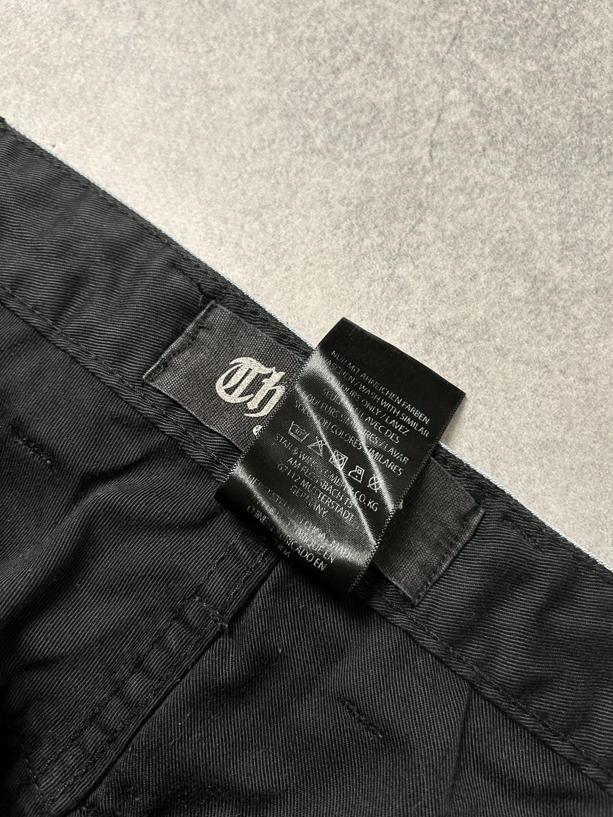 Japanese Brand Vintage Thug Life y2k distressed jeans mens dark blue Size US 34 / EU 50 - 9 Thumbnail