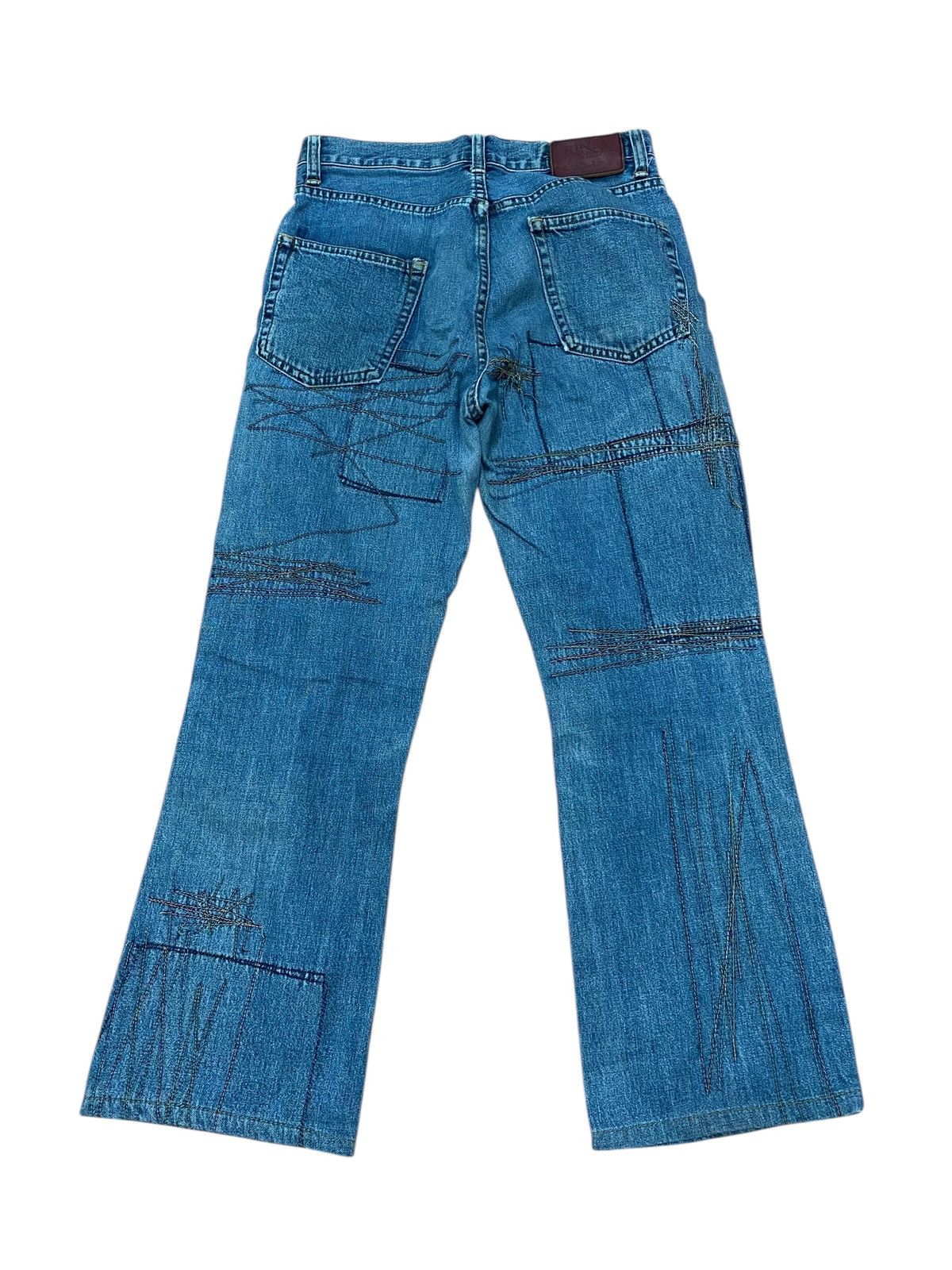 Hysteric Glamour 🔥SEND OFFER🔥Hysteric glamour zigzag flared denim very rare Size US 28 / EU 44 - 6 Thumbnail