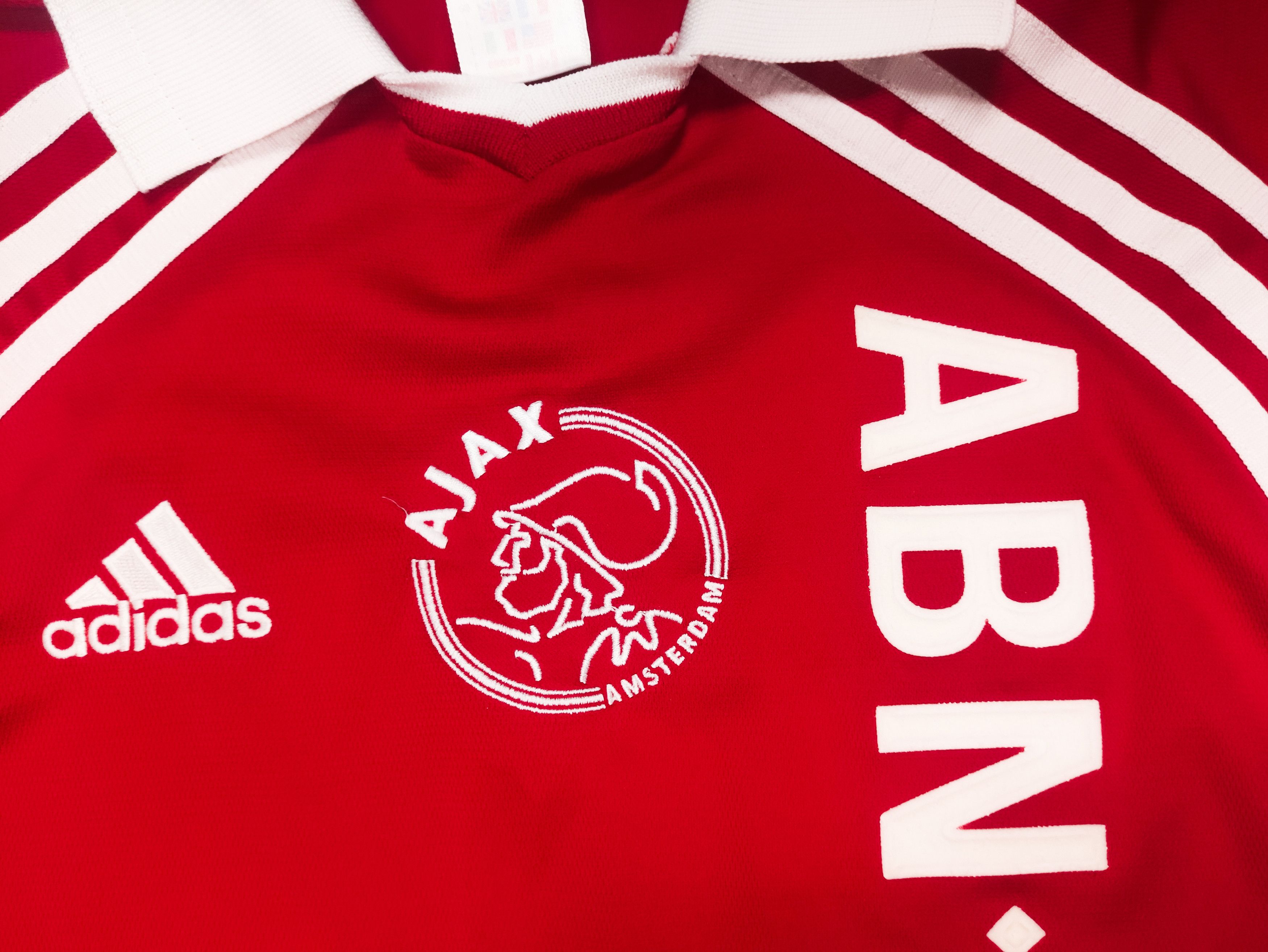 Adidas Ajax Amsterdam 2000 2001 Adidas Training Shirt Abn Amro Size US L / EU 52-54 / 3 - 8 Thumbnail