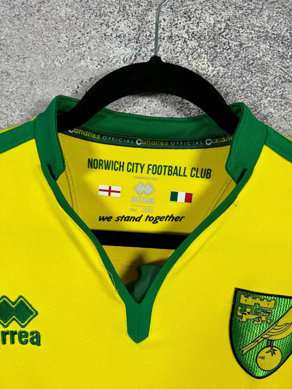 Errea × Vintage Vintage Norwich City 2016/17 Errea Soccer Jersey Size US XXL / EU 58 / 5 - 9 Thumbnail