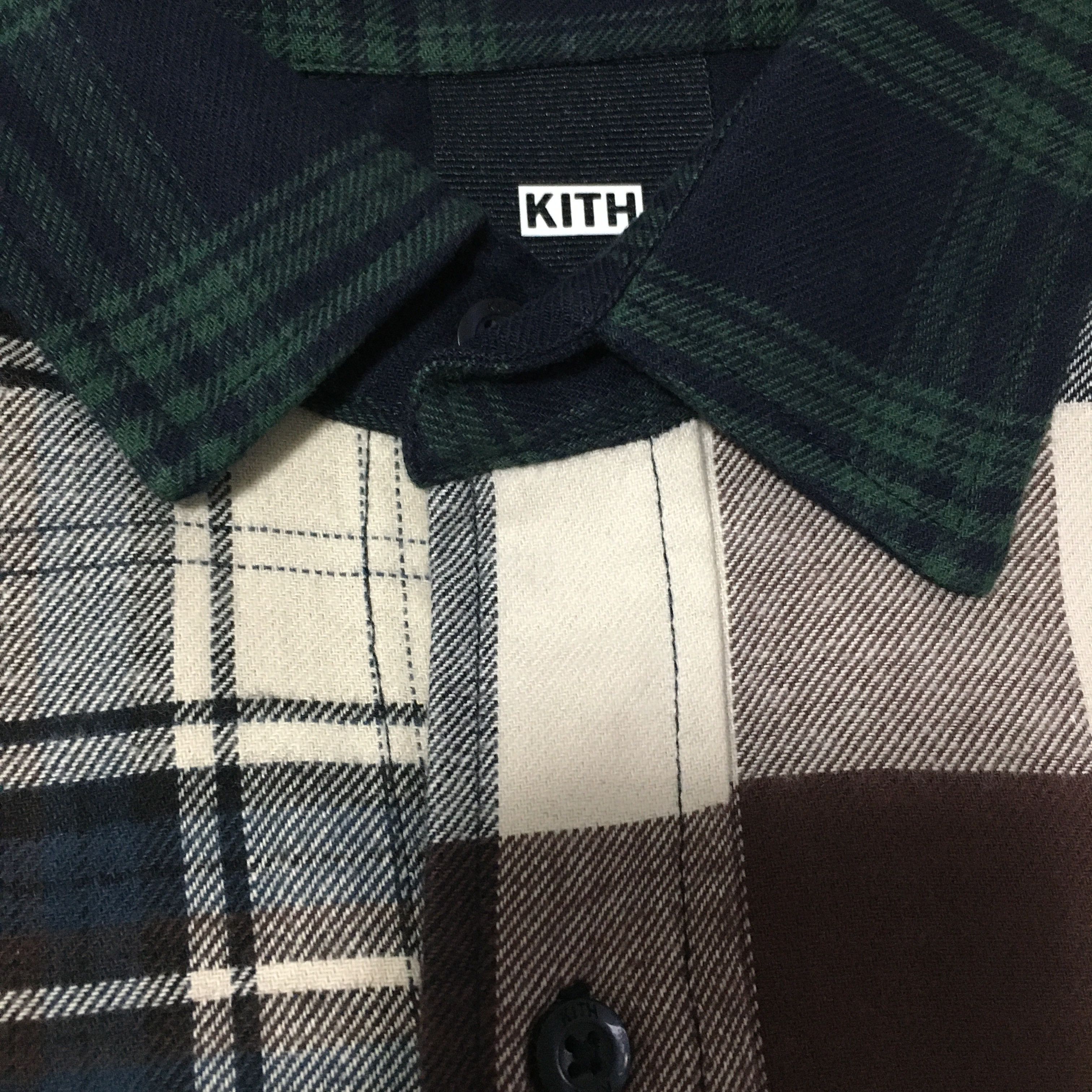 Kith KXTH Plaid Mix Ludlow Button Down Shirt Saddle (NON-PADDED) Size US S / EU 44-46 / 1 - 2 Thumbnail