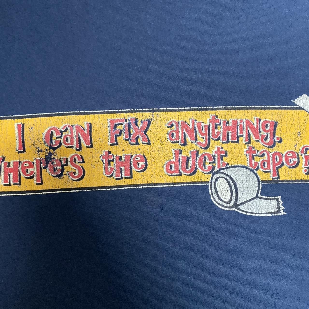 AAA Vintage I can fix anything where’s the duck tape? navy tee Size US L / EU 52-54 / 3 - 3 Thumbnail