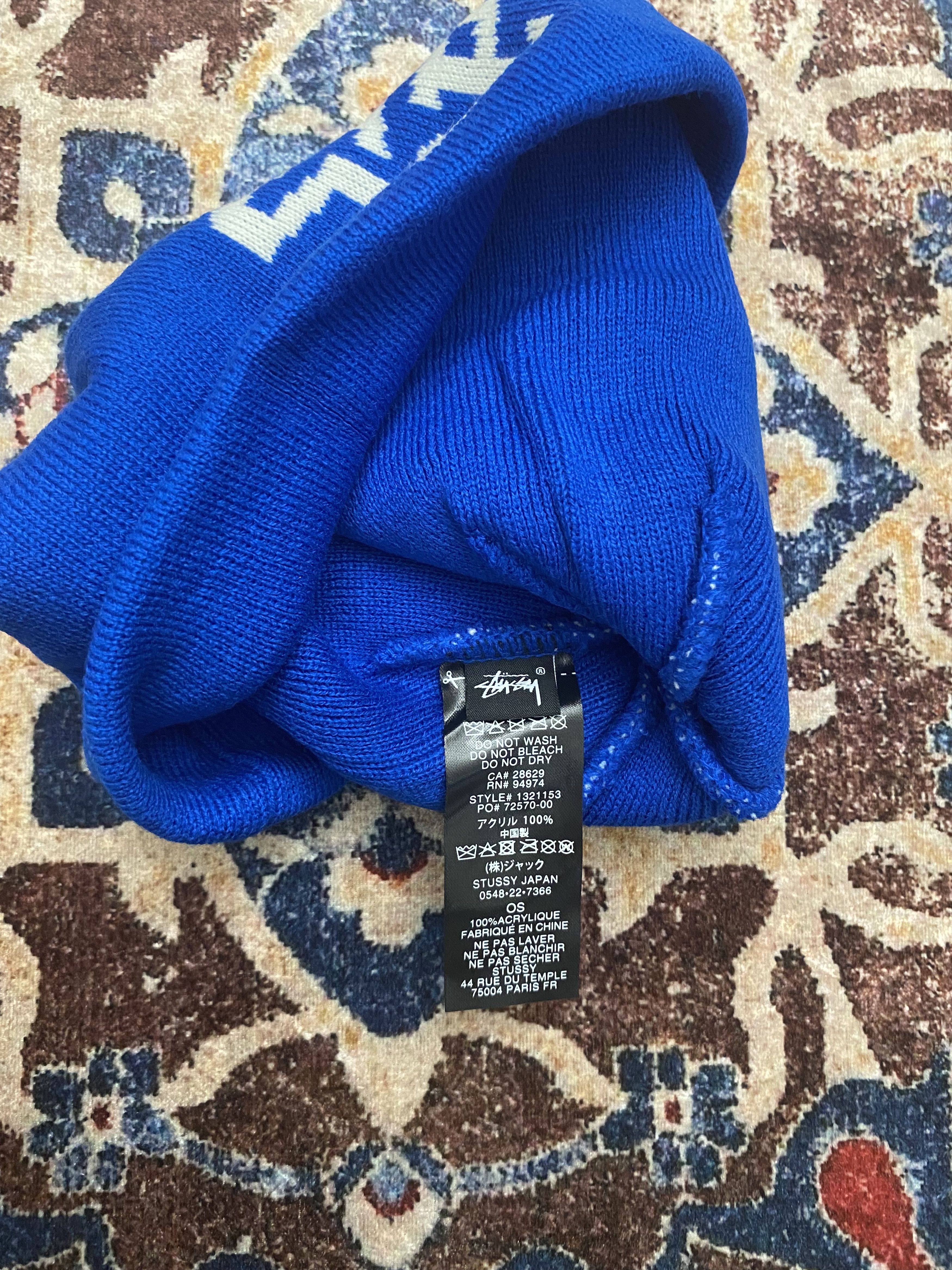Stussy Stussy Sport Jacquard Skullcap - Blue Size ONE SIZE - 2 Thumbnail