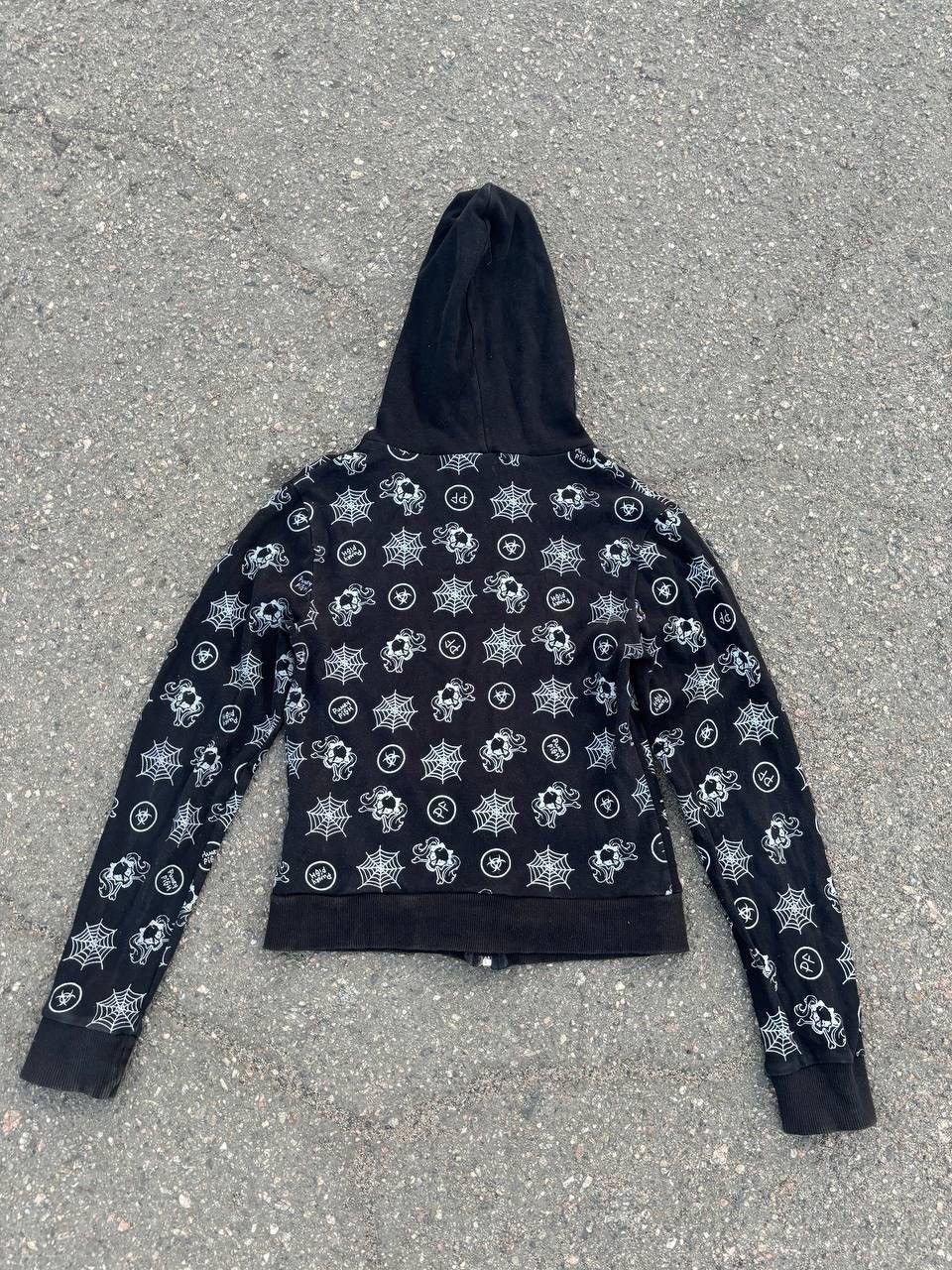 Vintage Vintage Y2K Funky Punkyfish Spider Print Opium Zip Up Hoodie Size US S / EU 44-46 / 1 - 5 Thumbnail