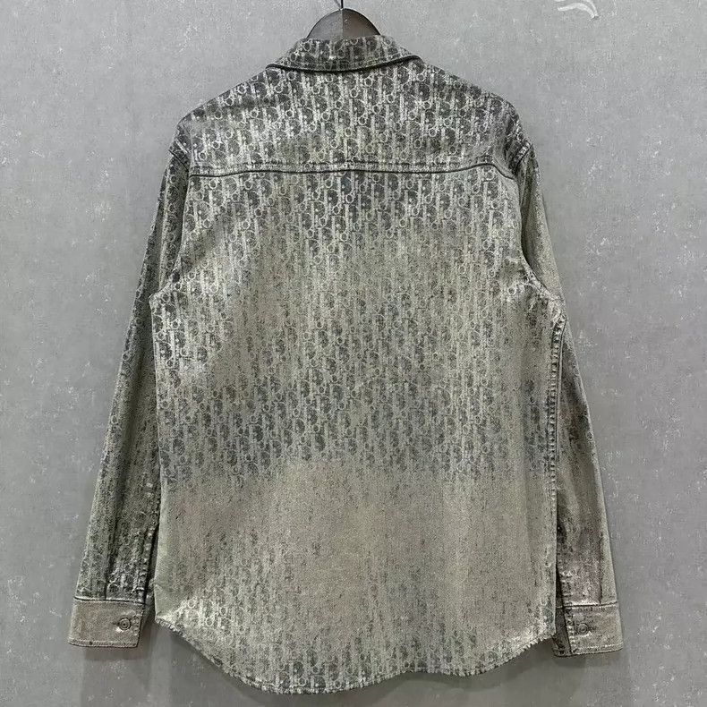 Dior Dior Dior Distressed Long Sleeve Shirt-2507 Size US M / EU 48-50 / 2 - 2 Thumbnail