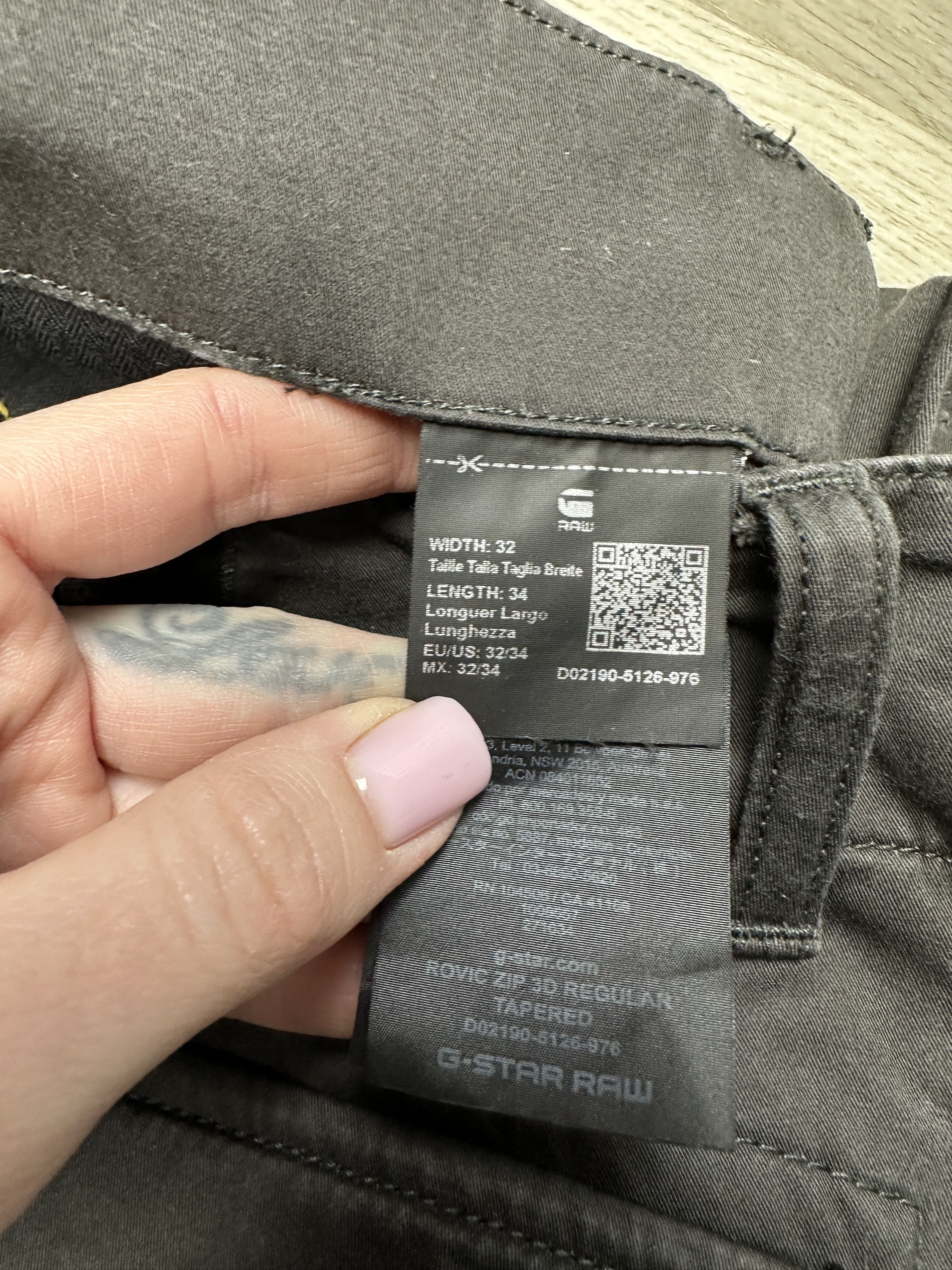 G-Star G Star Raw Mens Rovic Zip 3D Regular Tapered Cargo Pants Size US 32 / EU 48 - 7 Thumbnail