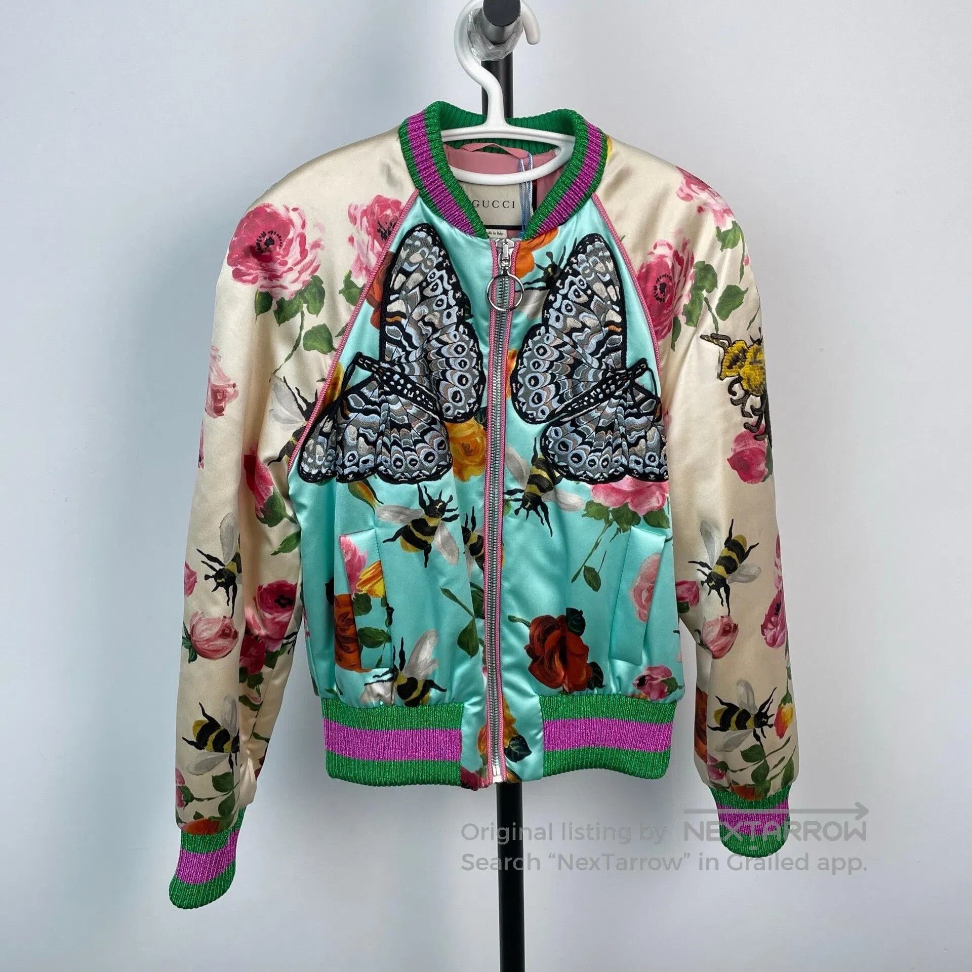 Gucci Guicci Embroidered Limited Edition Butterfly Jacket| Size M / US 6-8 / IT 42-44 - 1 Thumbnail