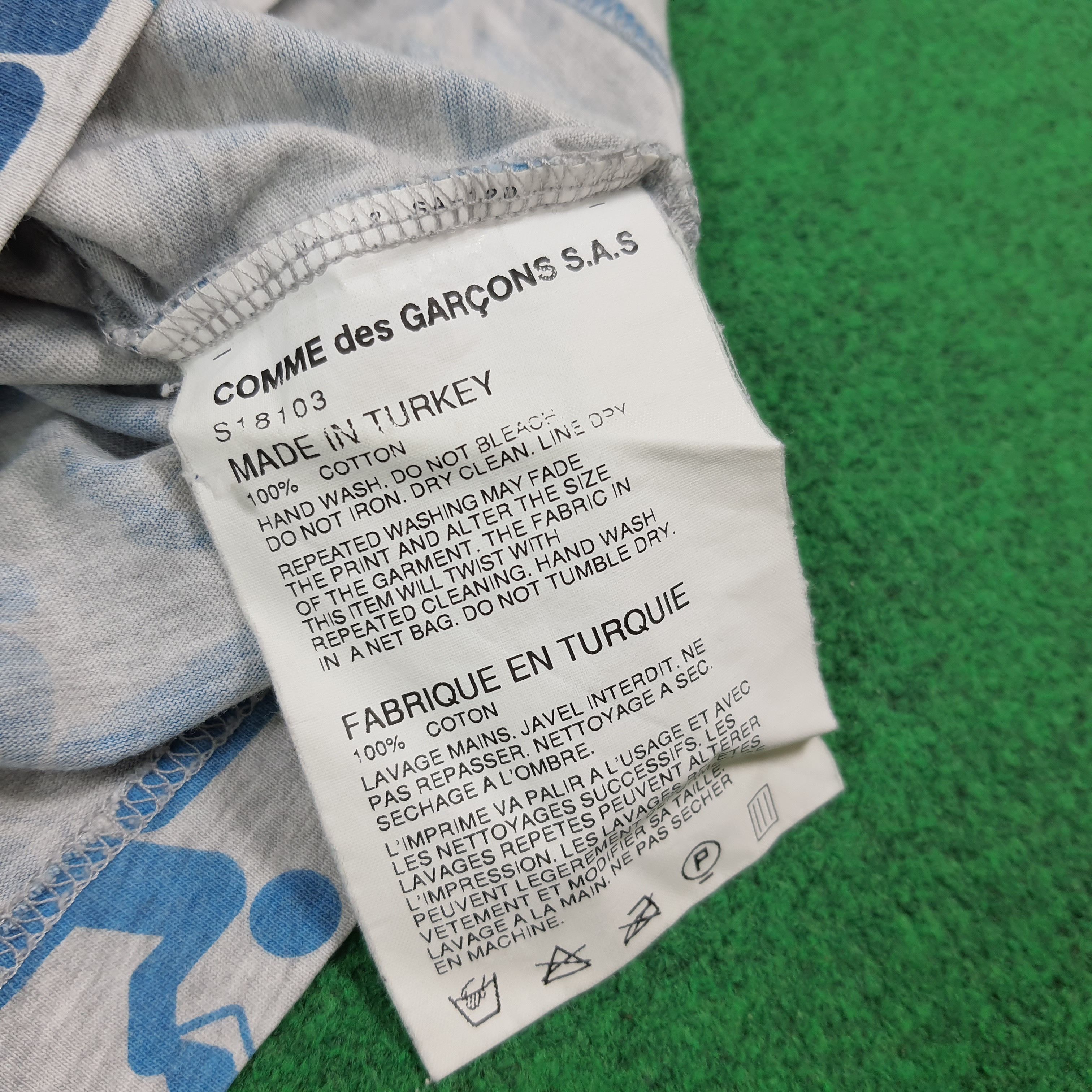 Comme des Garcons Vintage Comme Des Garcons Monogram Pocket Tee C299N17 Size US M / EU 48-50 / 2 - 6 Thumbnail