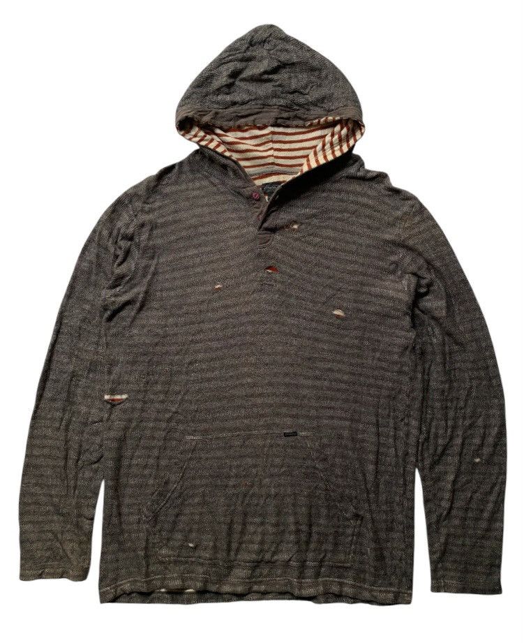 O'Neill Vintage o’neill double layer ripped hoodie y2k grunge style Size US L / EU 52-54 / 3 - 1 Thumbnail