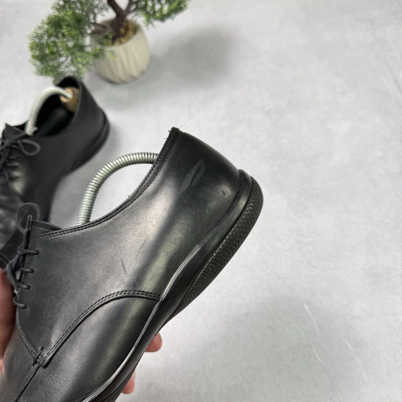 Prada Prada 1217 Black Leather Men's Shoes Casual Size 8 US 9 Size US 9 / EU 42 - 13 Thumbnail