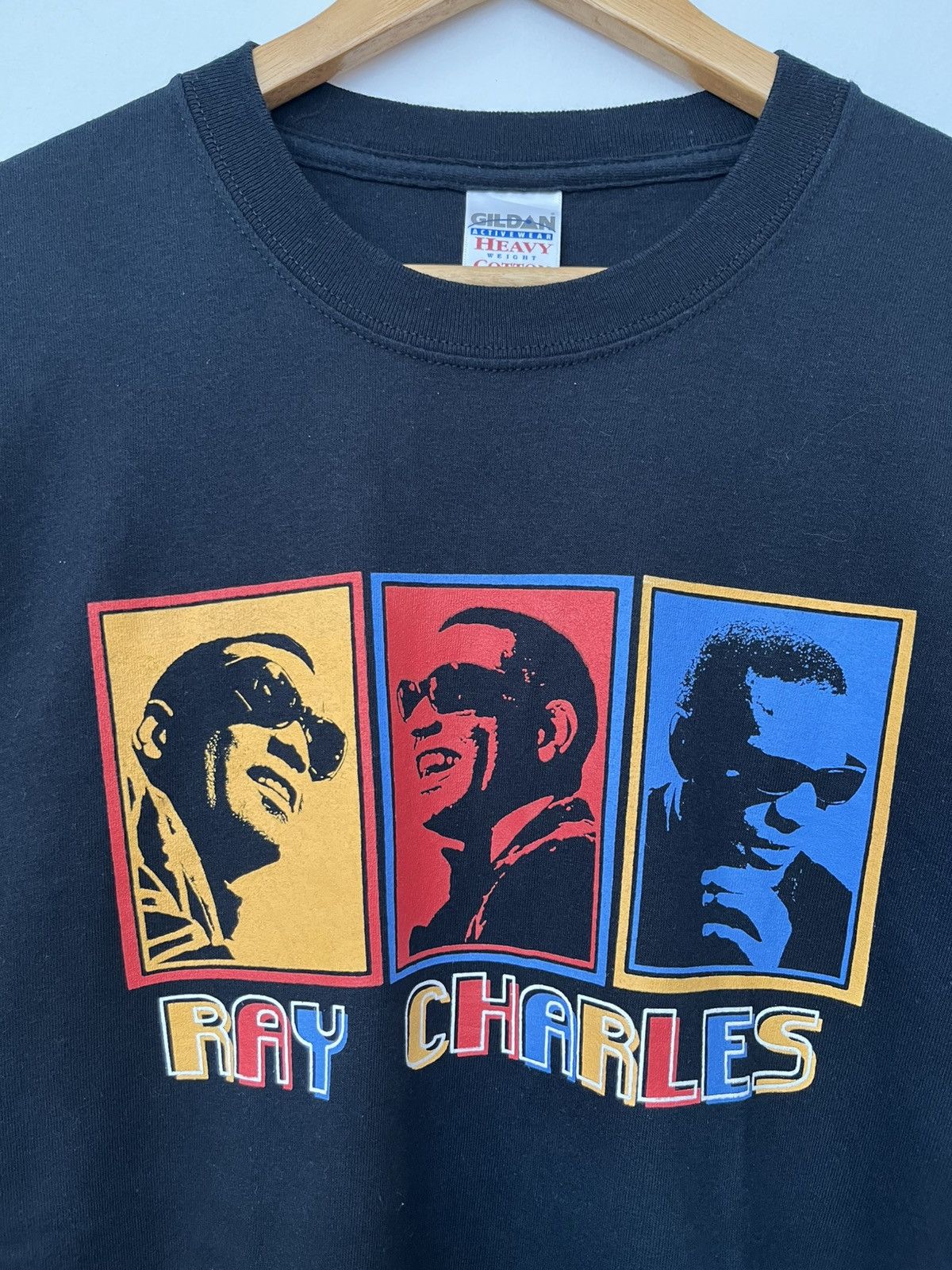 Vintage Vintage Ray Charles Jazz T Shirt Size US L / EU 52-54 / 3 - 3 Thumbnail