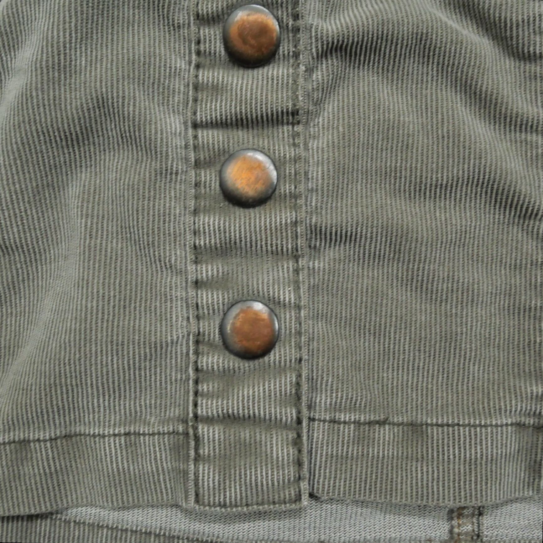 Gap VINTAGE Gap Skirt Womens 1 28 Gray Corduroy Snap Y2K Casual Short Pencil Style Skirt Womens Size 25" / US 0 / IT 36 - 4 Thumbnail