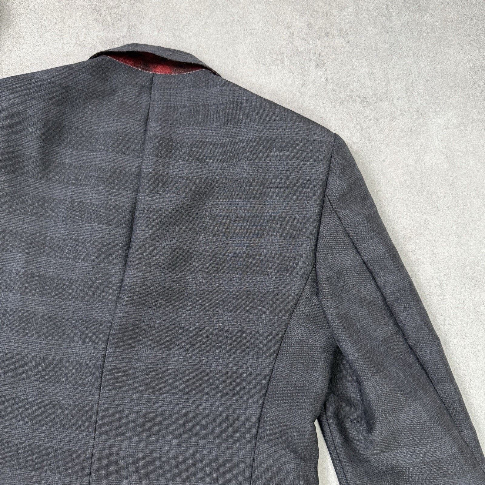 Burberry Burberry Men Blazer Check Kid Mohair/Wool Size 48R Size 38R - 15 Thumbnail