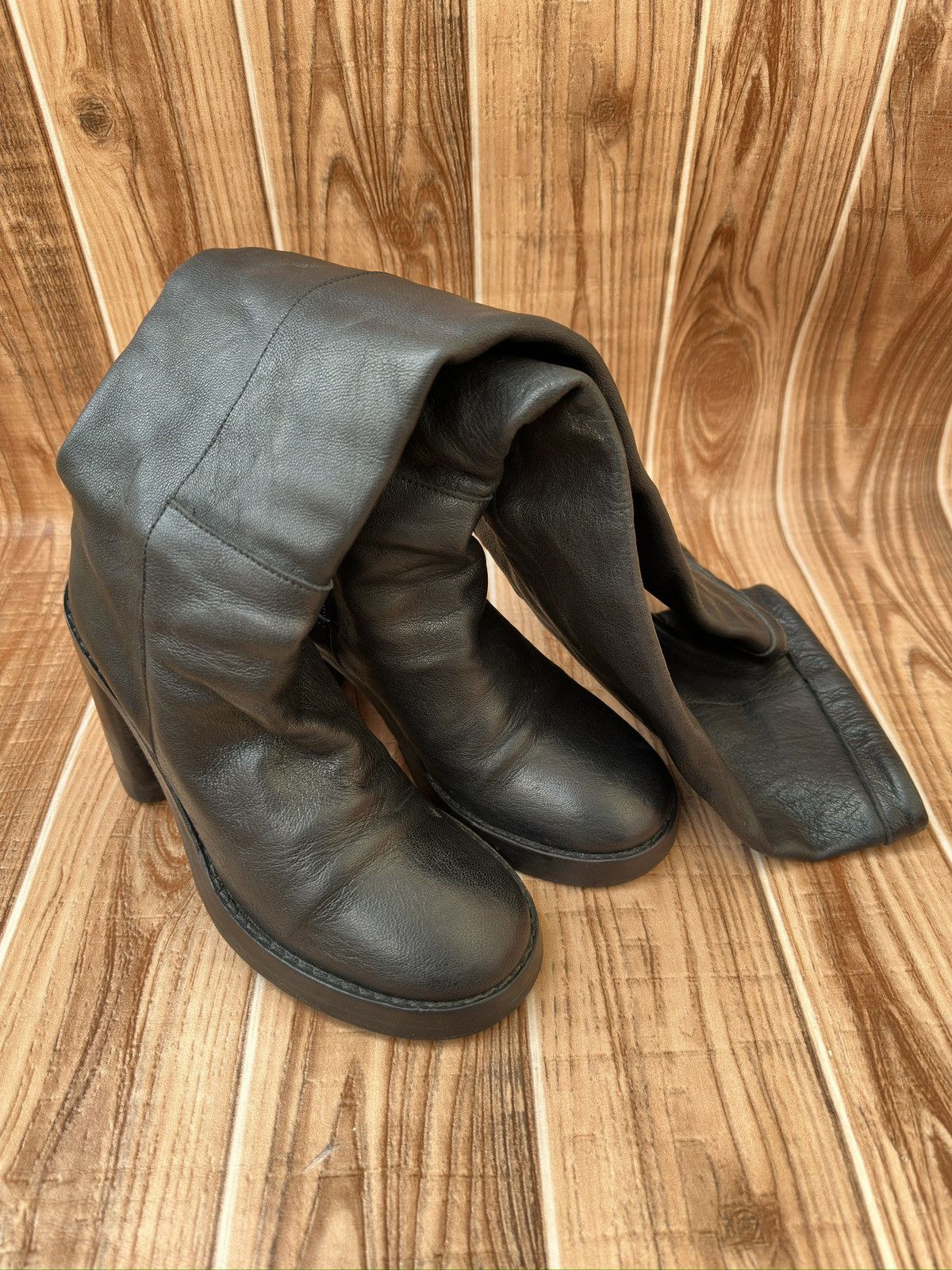 Ann Demeulemeester × Vintage AD black Leather Boots. Size US 6 / IT 36 - 16 Thumbnail