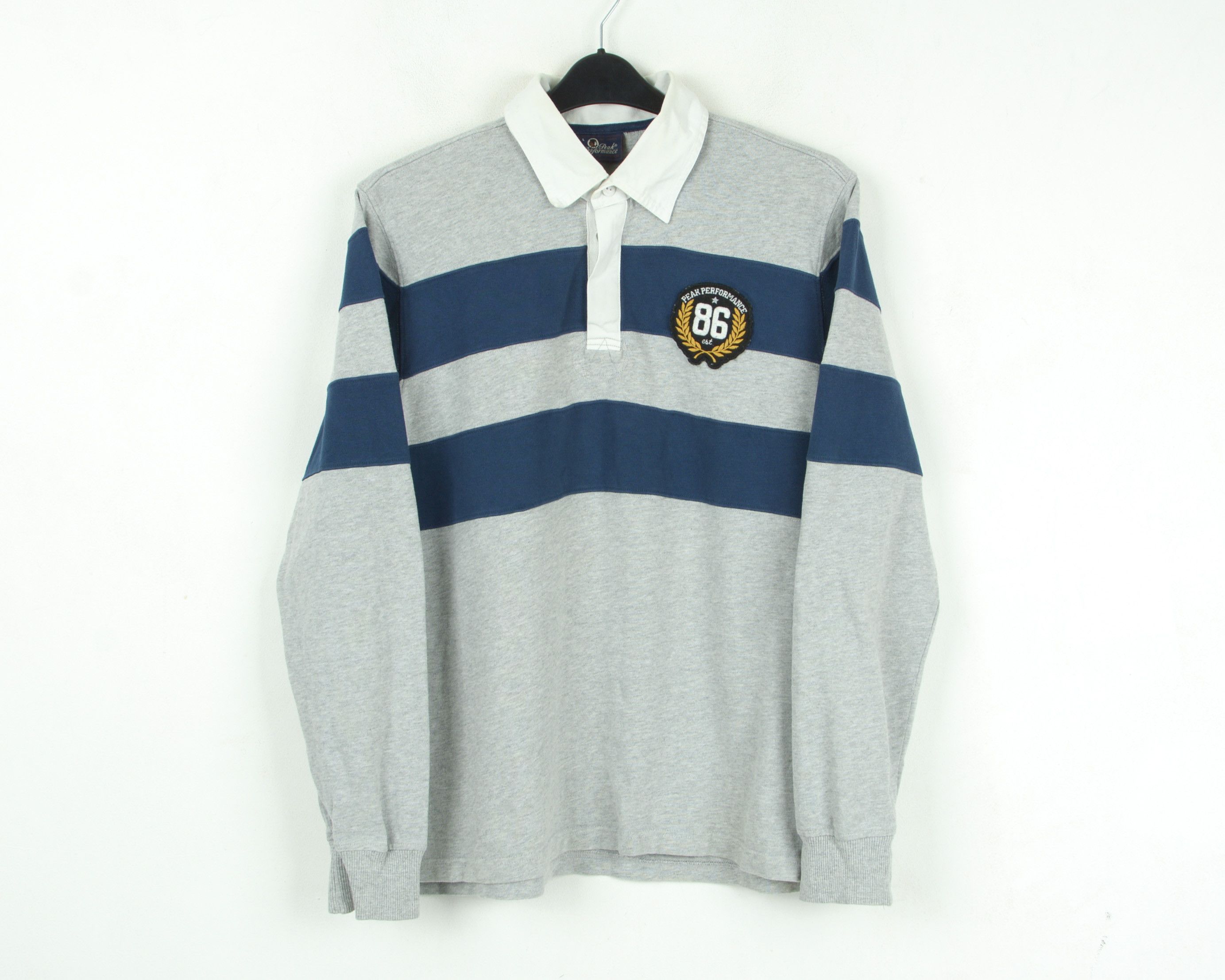 Peak Performance Elmer Rug L Polo Shirt Cotton Striped Long Sleeved Top Size US L / EU 52-54 / 3 - 1 Thumbnail
