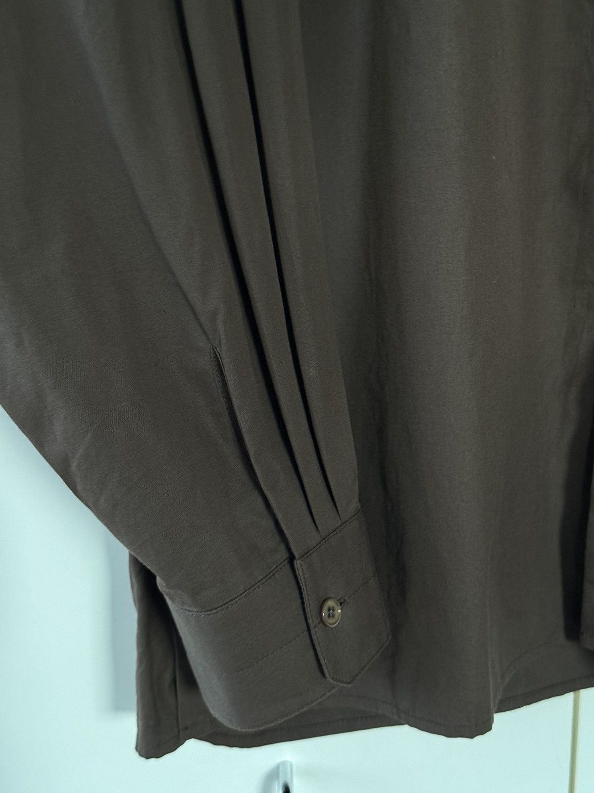 Lemaire Twisted Shirt in Brown Cotton 54 Size US XXL / EU 58 / 5 - 5 Thumbnail
