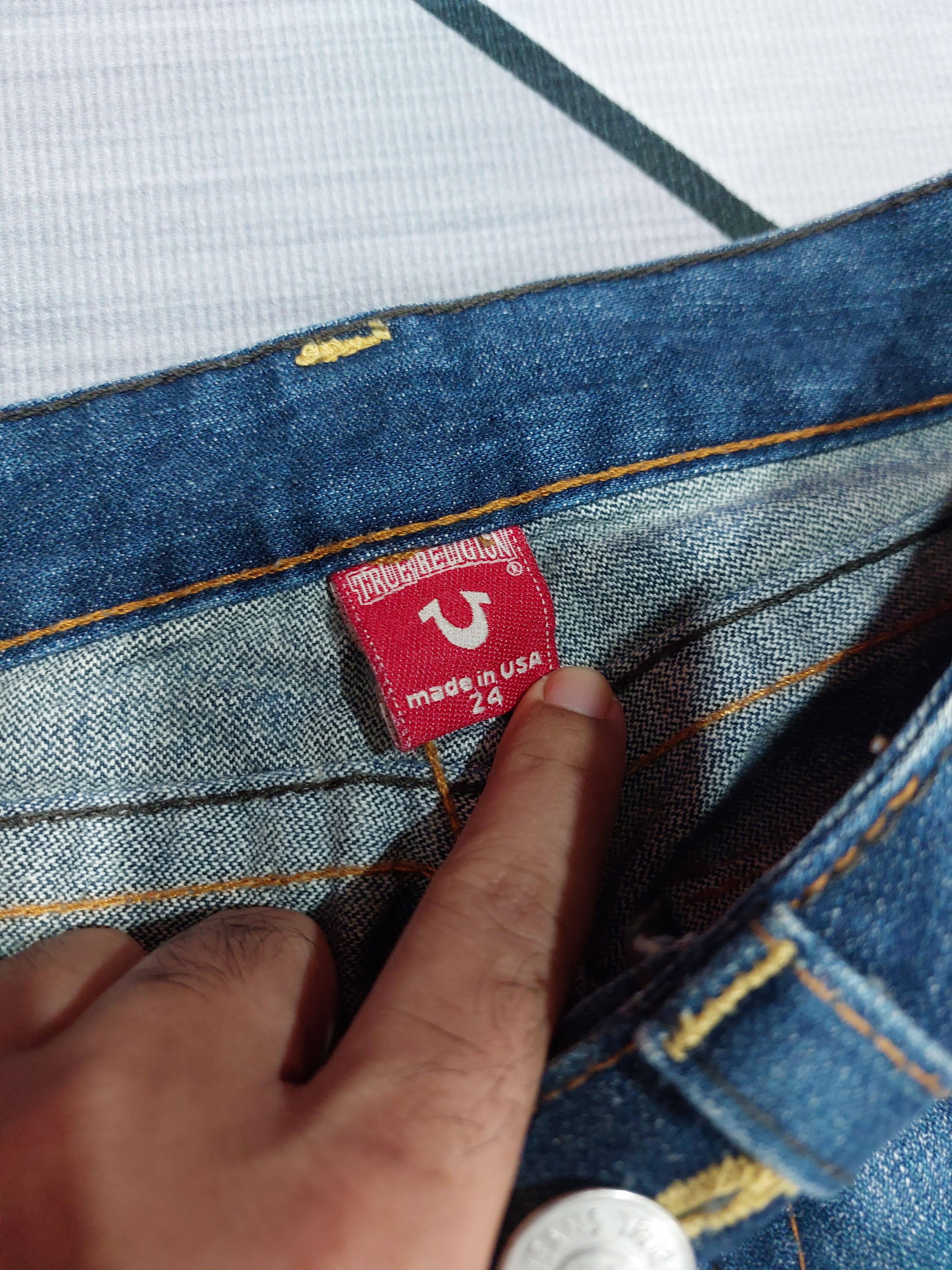 True Religion × Vintage TRUE RELIGION JOEY PATCHWORK JEANS Size 27" / US 4 / IT 40 - 7 Thumbnail
