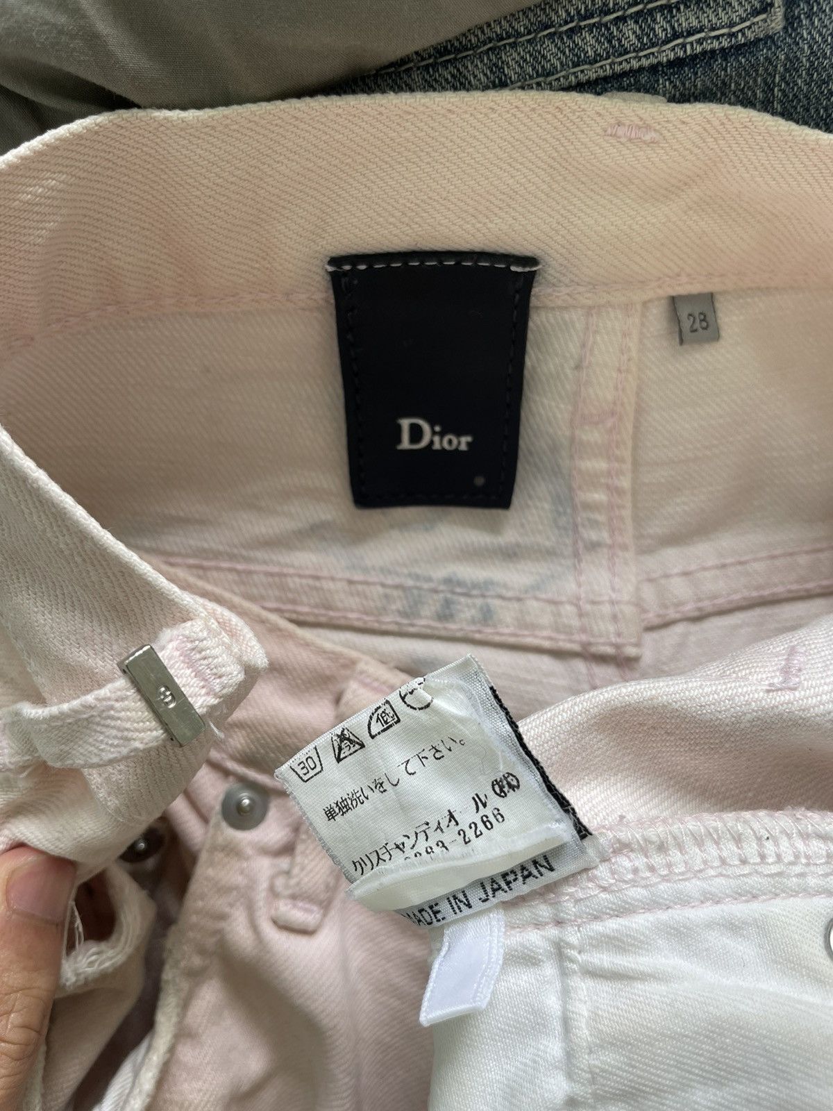 Dior Hedi Slimane White Clawmark Denim Size US 28 / EU 44 - 13 Thumbnail