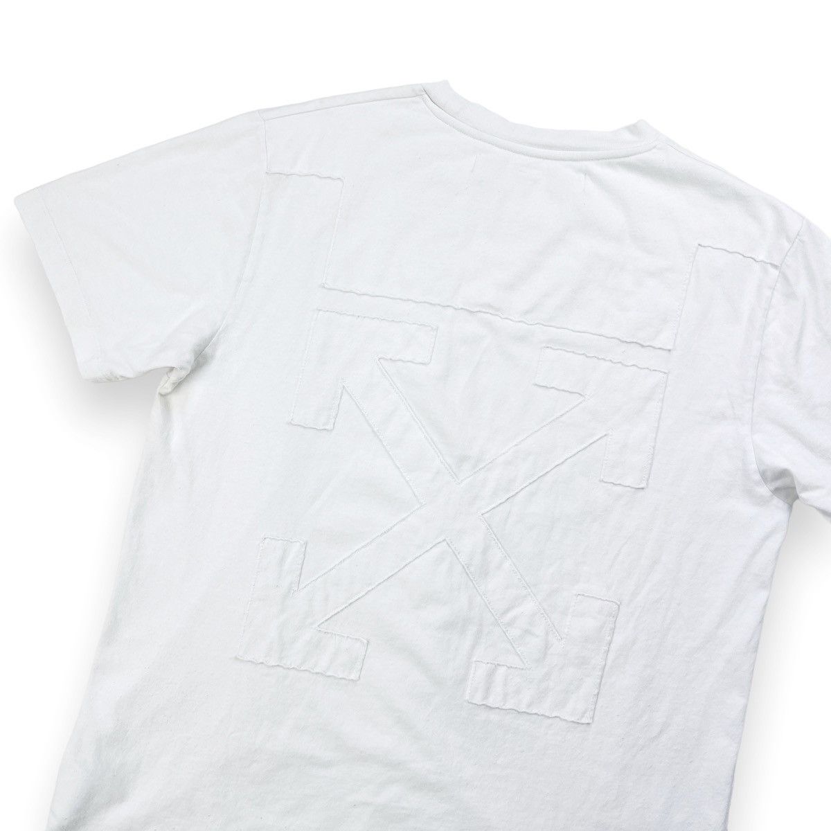 Off-White Off-White Cutout Arrows White T Shirt Size US L / EU 52-54 / 3 - 1 Thumbnail
