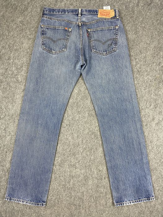 Hype Faded Blue Vintage Levi's 501 Jeans 34x33 Denim -JN2417 | Grailed